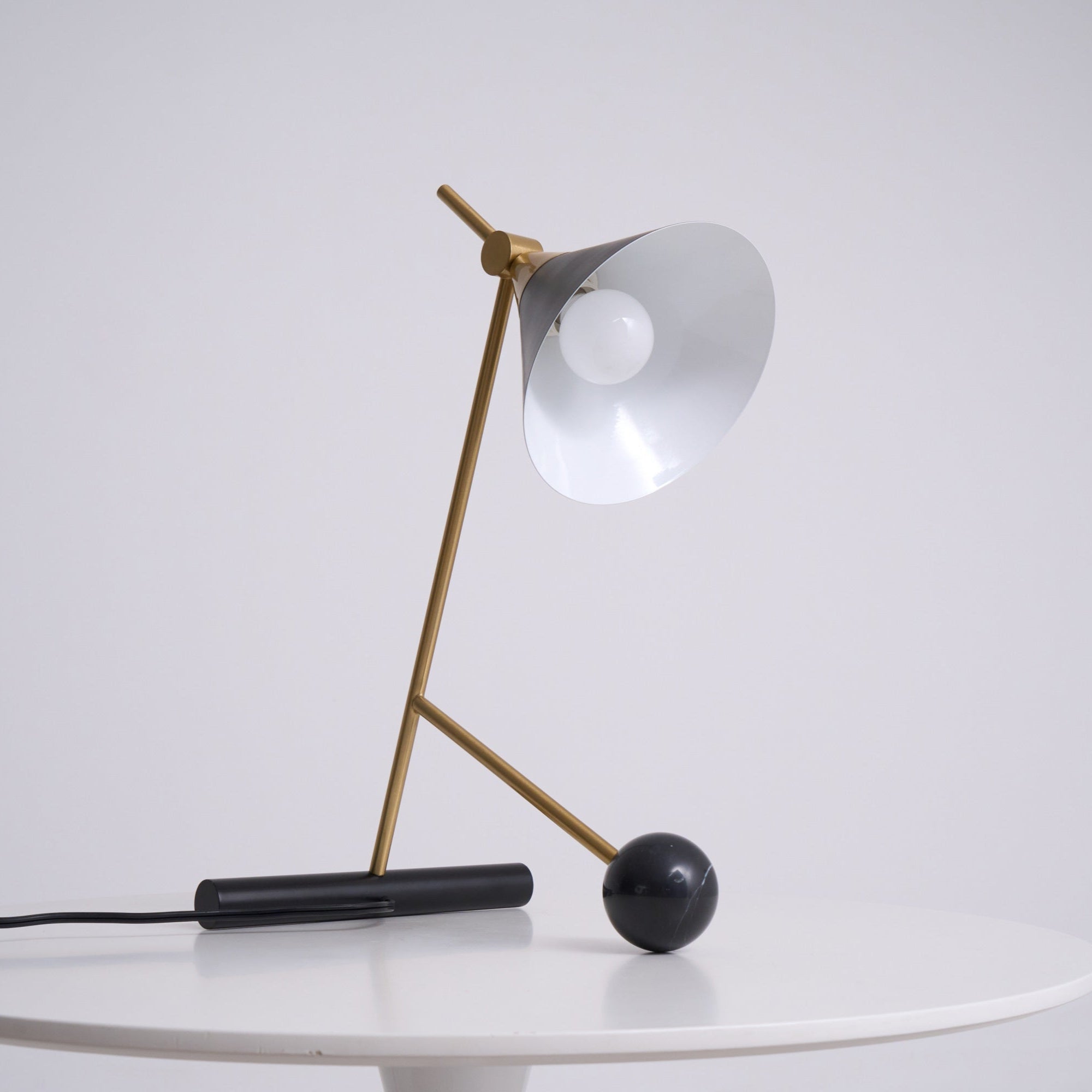 Cleo Table Lamp - Modern LED Desk Light for Home Office, Bedroom & Living Room - Stylish Nightstand Lamp with Adjustable Brightness for Reading & Decor