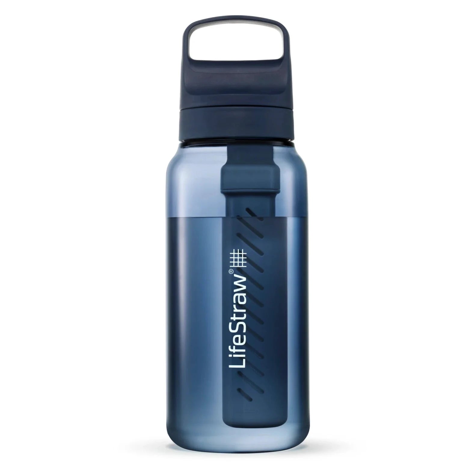 LifeStraw Go 2.0 Water Filter Bottle - 1 Liter BPA-Free Portable Water Purifier for Hiking, Camping & Travel - Removes 99.9% of Bacteria & Parasites