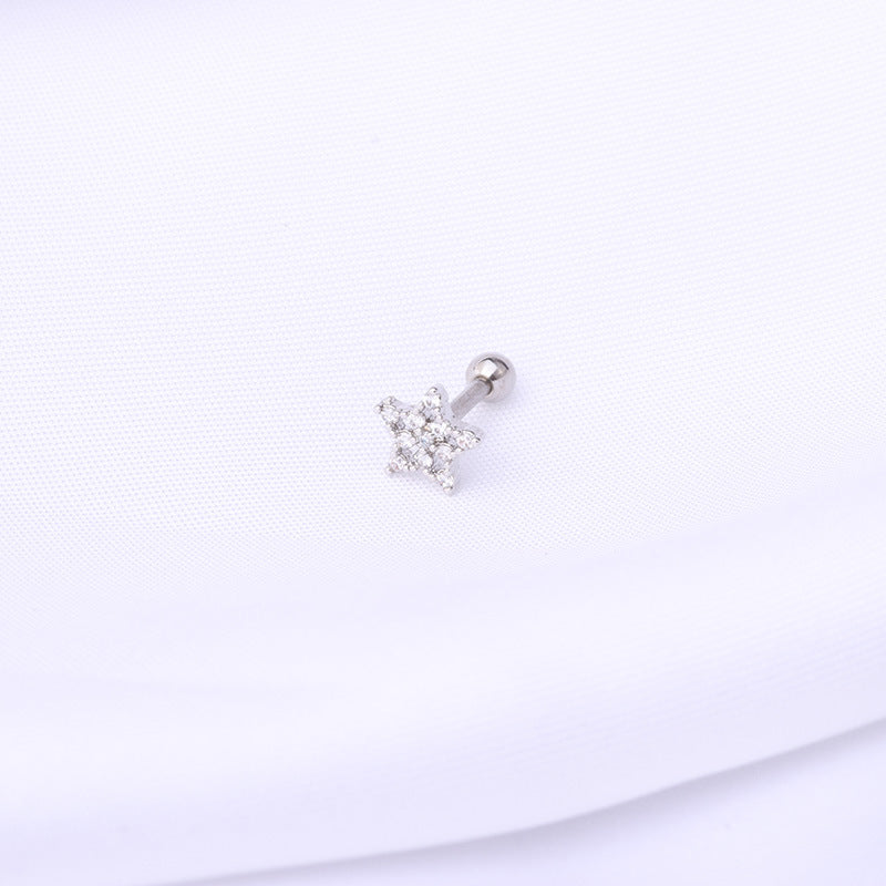 16G Silver Fish Bone Cartilage Barbell Piercing Jewelry - Stainless Steel Body Jewelry for Helix, Tragus, or Ear Cartilage Piercings | Perfect for Everyday Wear or Special Occasions | HSPJ324