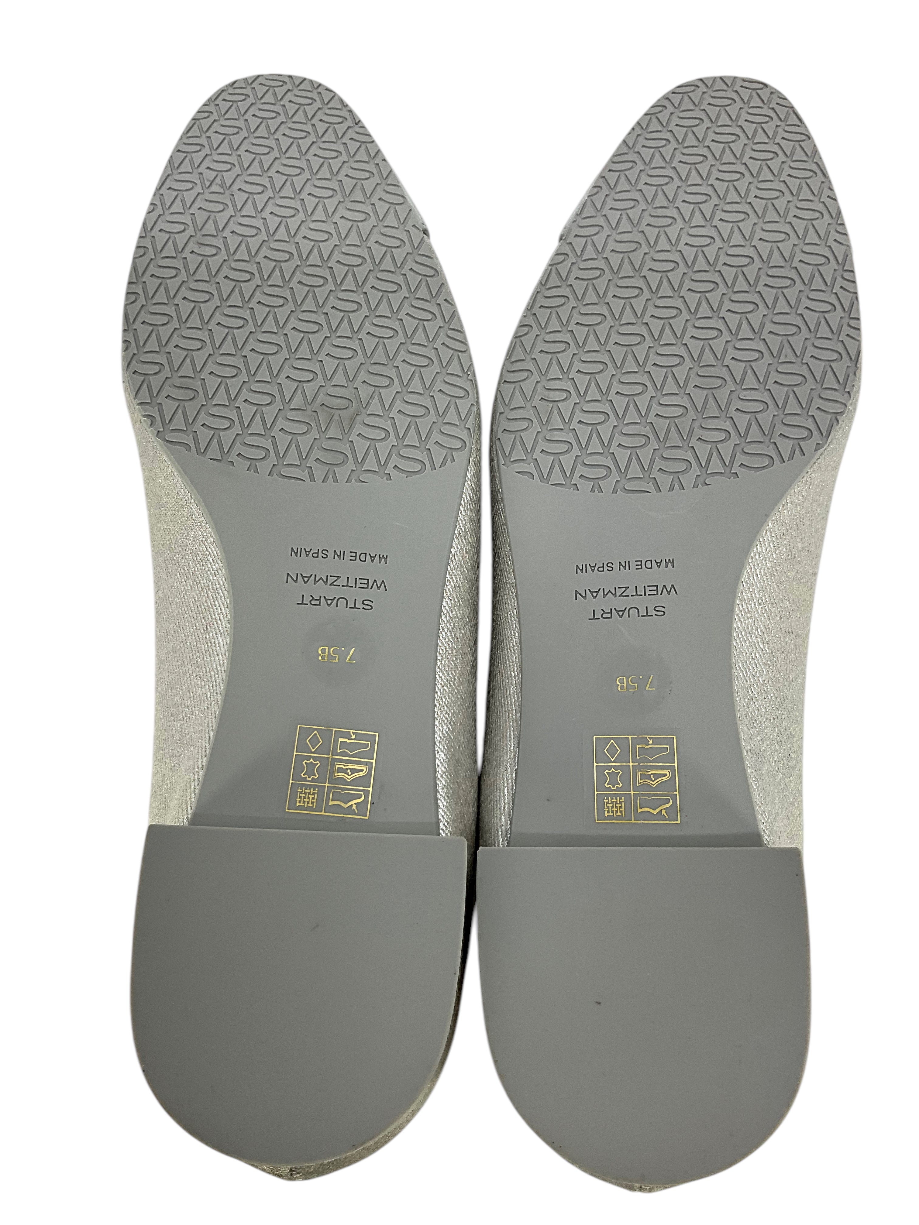 Stuart Weitzman Women's Sleek Ballerina Flats - Size 7.5 | Comfortable & Stylish Ballet Shoes for Work, Travel & Everyday Wear