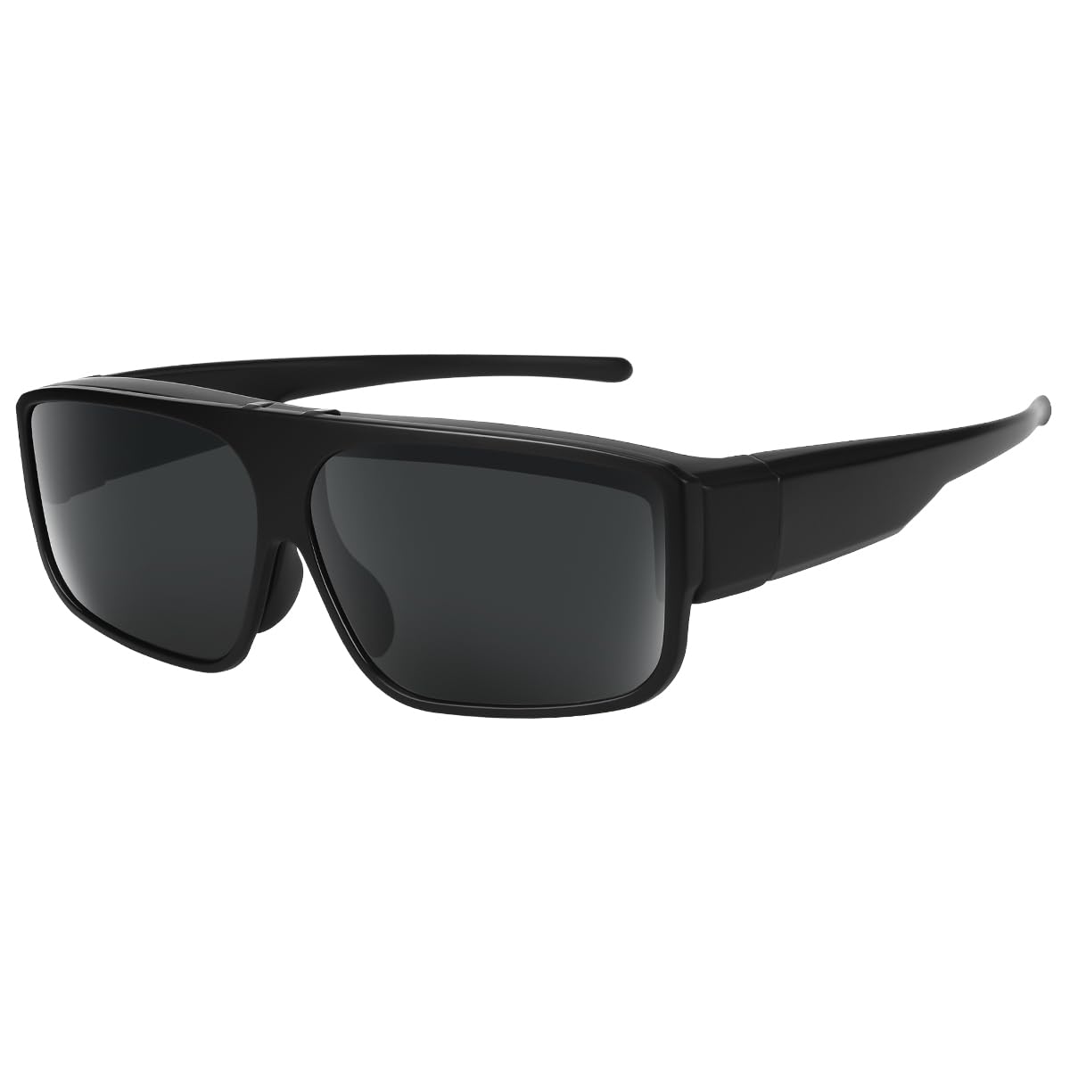 Polarized Flip-Up Fit Over Sunglasses for Men - 100% UV Protection - Ideal for Driving, Outdoor Sports & Daily Wear