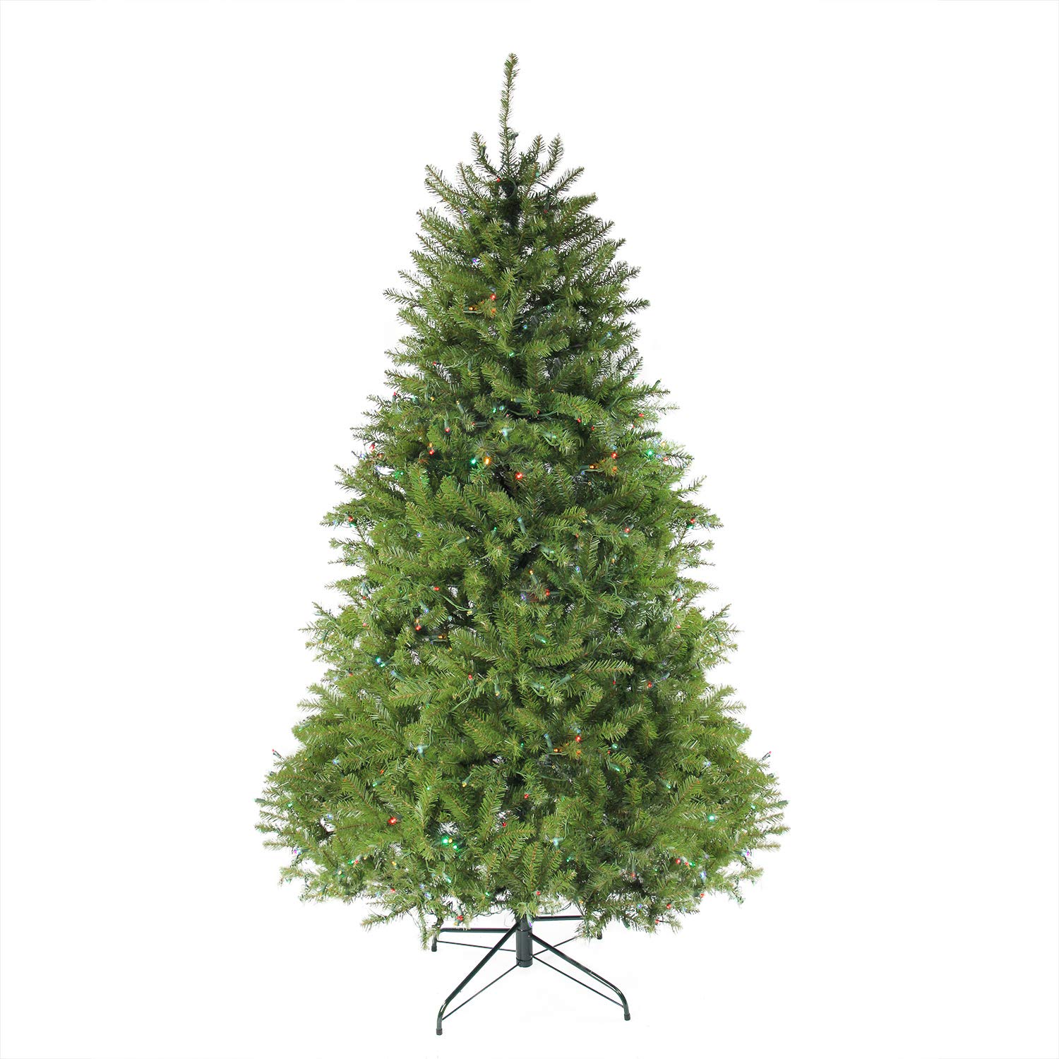 7.5 ft Pre-Lit Full Northern Pine Artificial Christmas Tree with 800 Multicolor LED Lights - Perfect for Living Room, Office & Holiday Decorations
