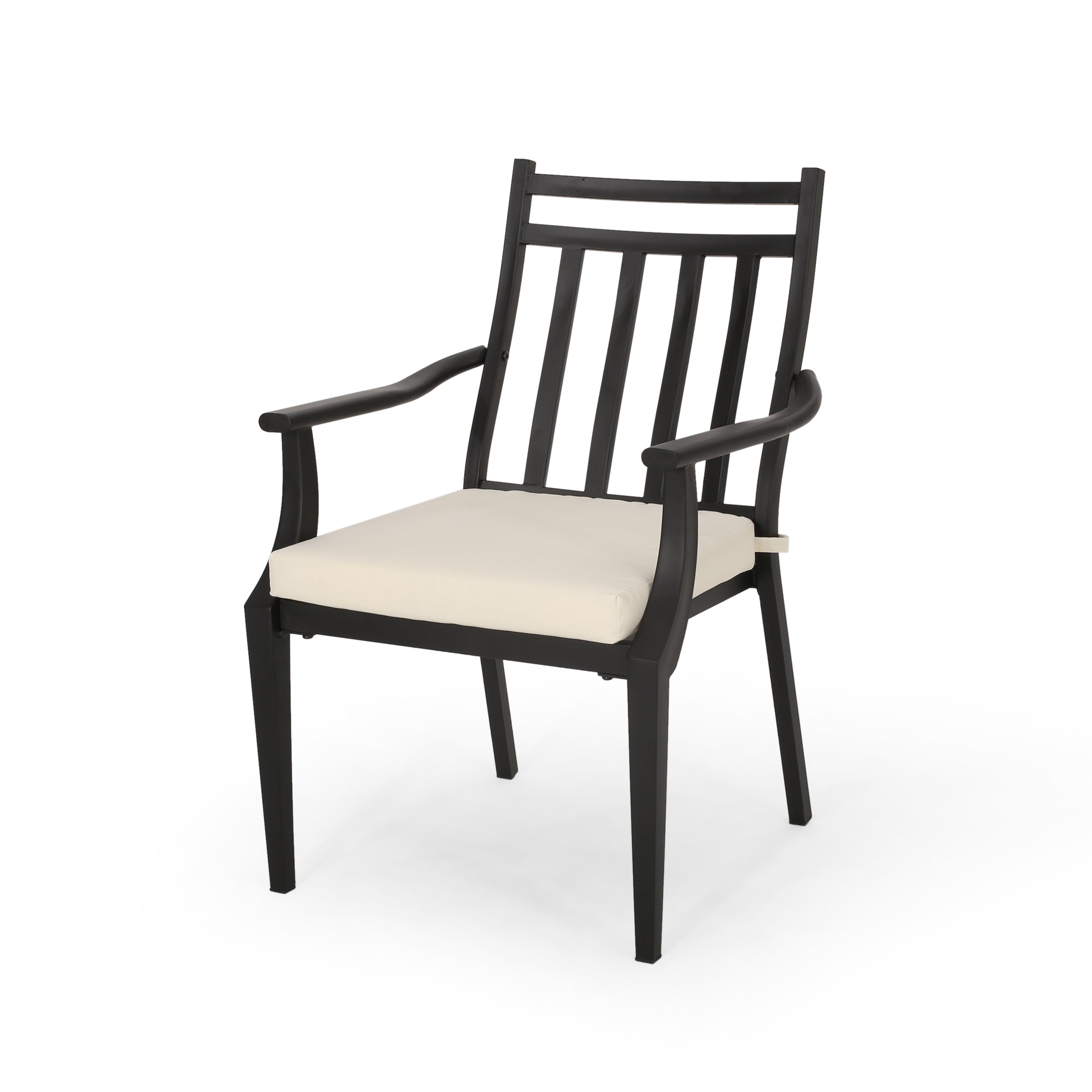 DELMAR Modern Dining Chair - Sturdy Wooden Kitchen Chair with Upholstered Seat - Comfortable & Stylish for Dining Room, Kitchen, or Breakfast Nook
