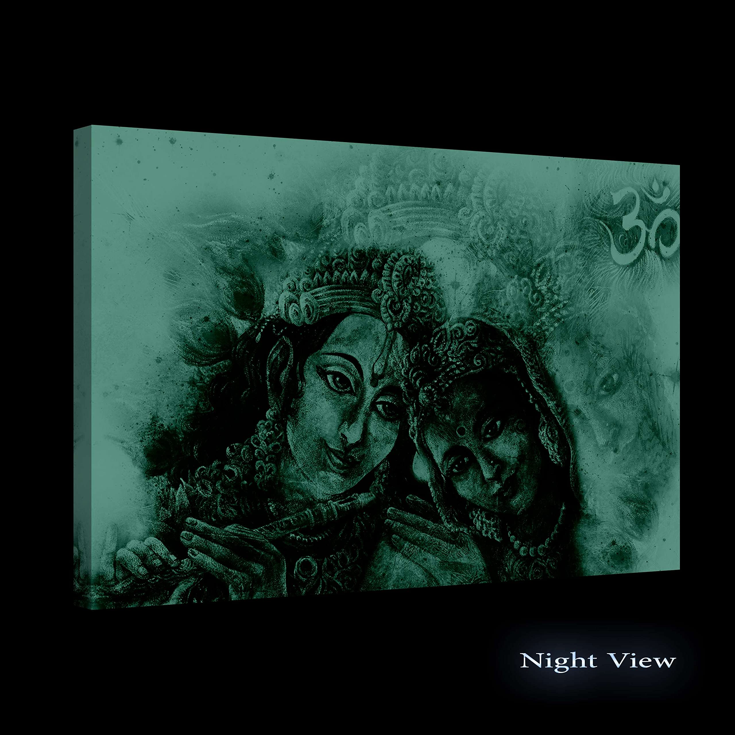 Abstract Indian Music Brown Canvas Wall Art - 32x48 Inch Framed Painting for Living Room, Modern Home Decor - Perfect for Boho, Contemporary & Eclectic Interior Design Styles
