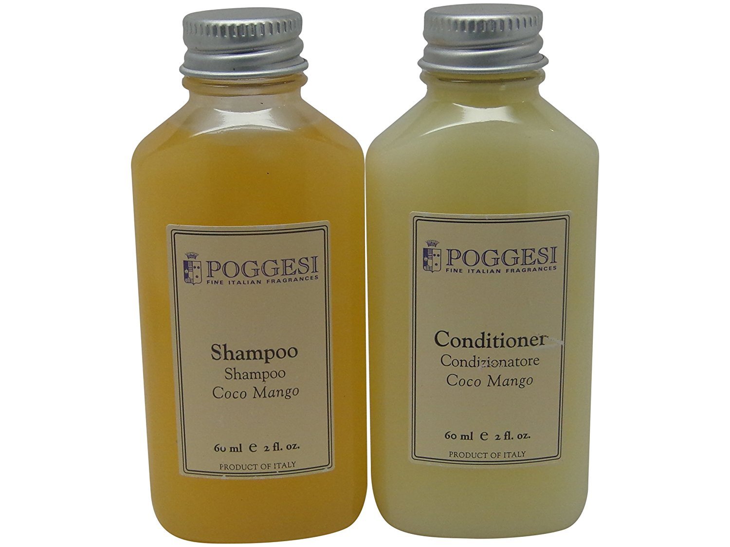 Coco Mango Shampoo and Conditioner Set - 12 Pack (6 Shampoo + 6 Conditioner) 2oz Travel Size Bottles - 24oz Total - Hydrating & Nourishing for All Hair Types - Perfect for Travel, Gym, Hotels & Gifts