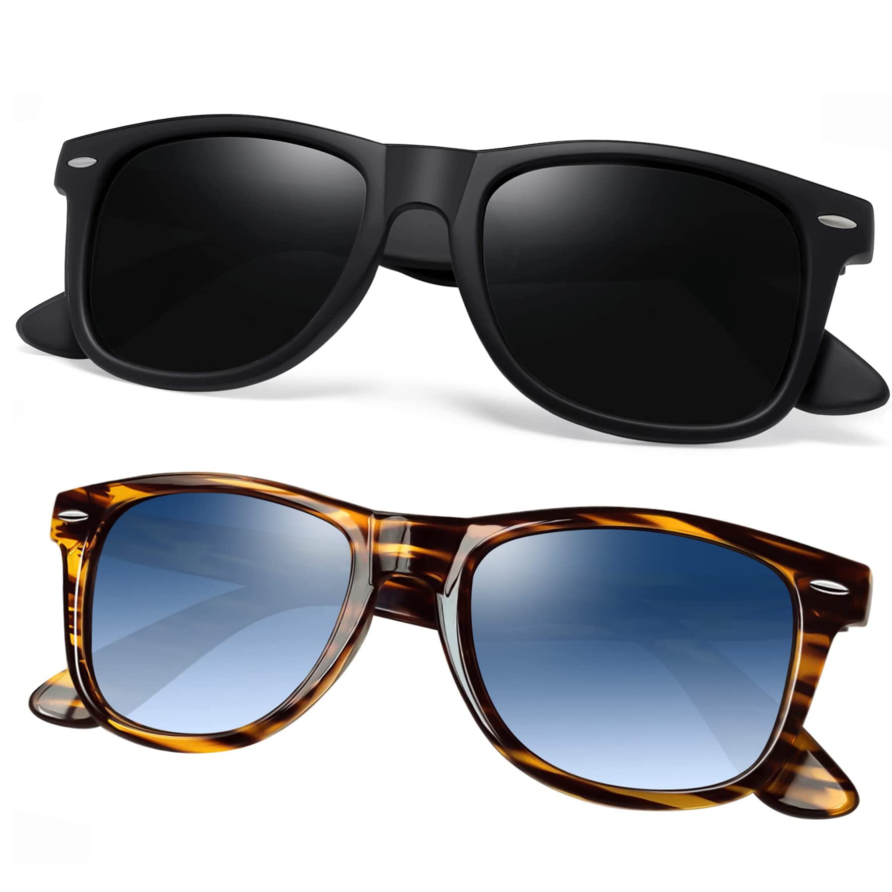 Joopin Square Polarized Sunglasses for Men & Women - UV Protection, Trendy Designer Shades for Outdoor Activities, Driving & Fashion