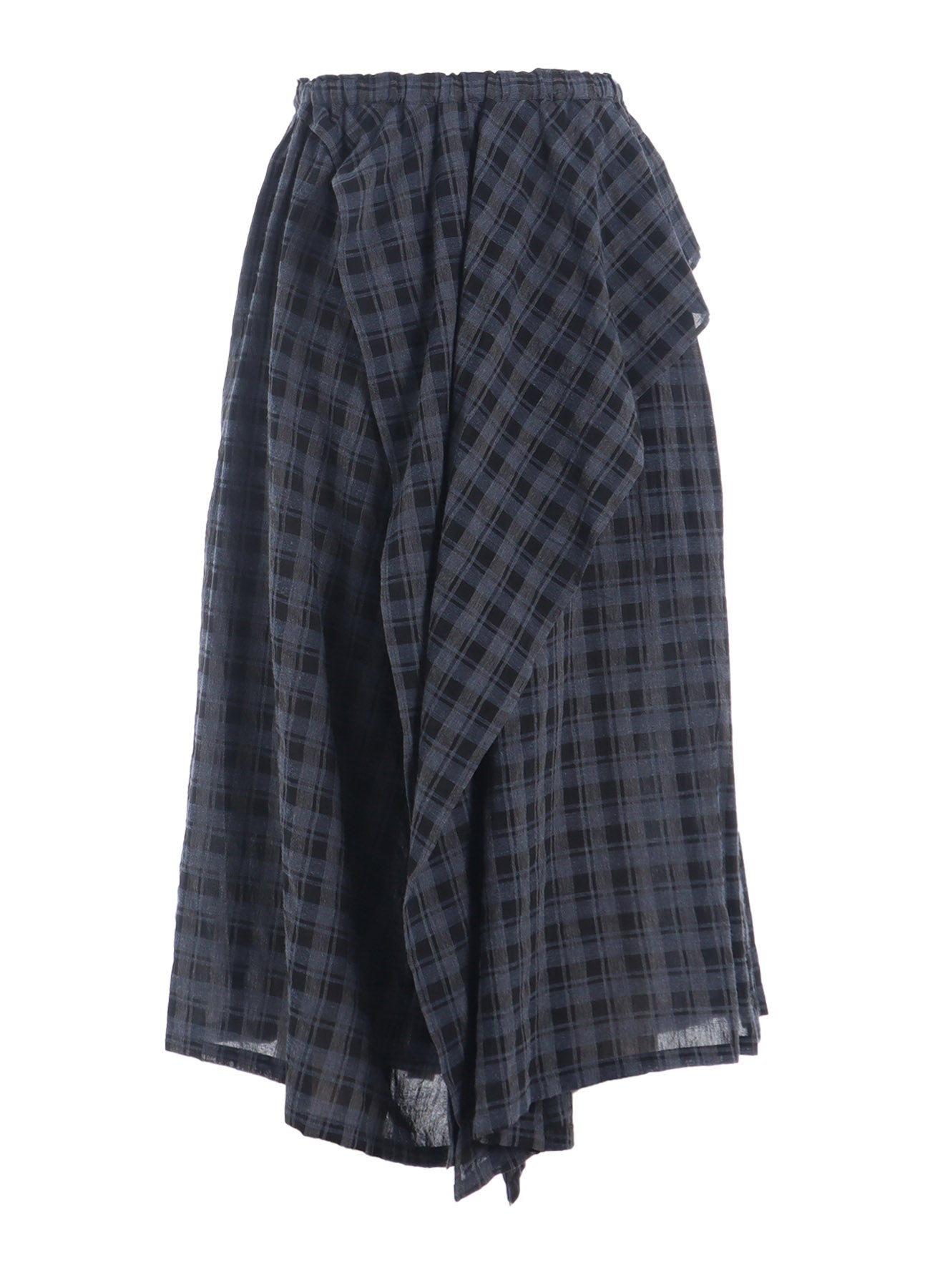 Soft Cotton Cupro Mini Plaid Drape Pants for Women - Comfortable & Stylish Lounge Pants for Home, Yoga, and Casual Outings