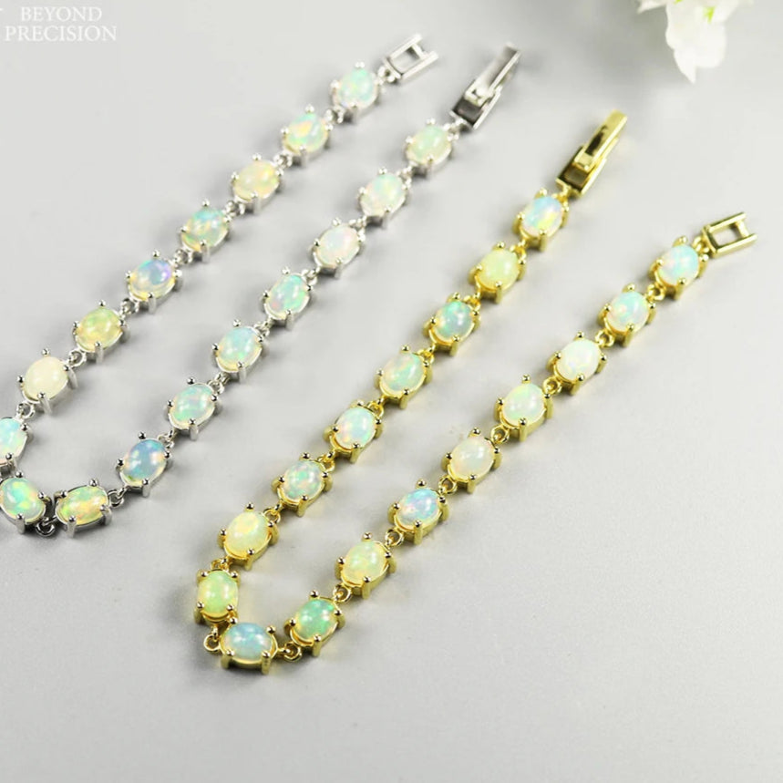 Enchanted Opal Bracelet for Women – Elegant Sterling Silver Gemstone Jewelry Gift for Birthday, Anniversary & Special Occasions | Perfect for Boho, Wedding & Everyday Wear
