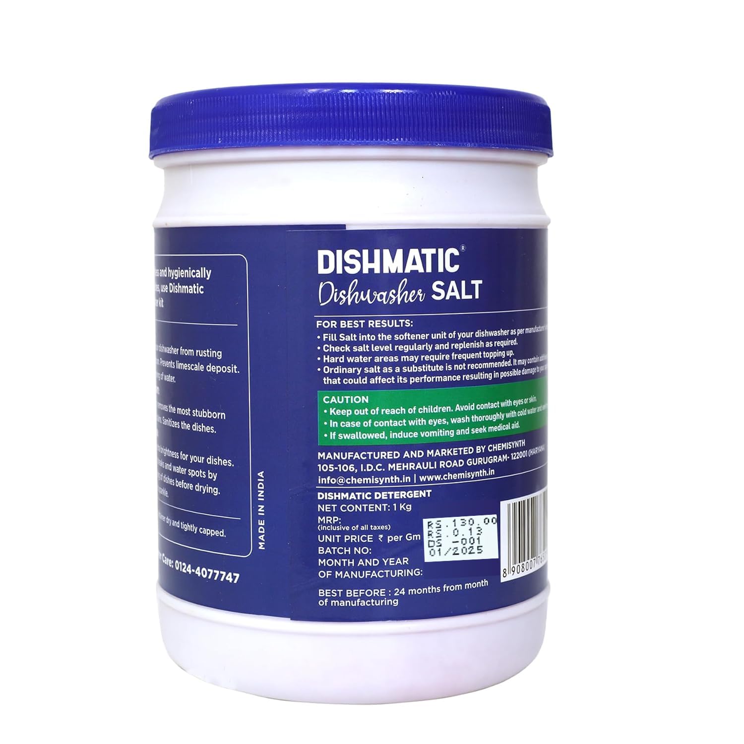 Premium Dishwasher Salt Powder (1kg) - Water Softener for Sparkling Clean & Spotless Dishes | Prevents Water Marks & Limescale | Universal Compatibility with All Dishwasher Brands | Ideal for Hard Water Areas | Perfect for Daily Dishwashing & Glassware Care