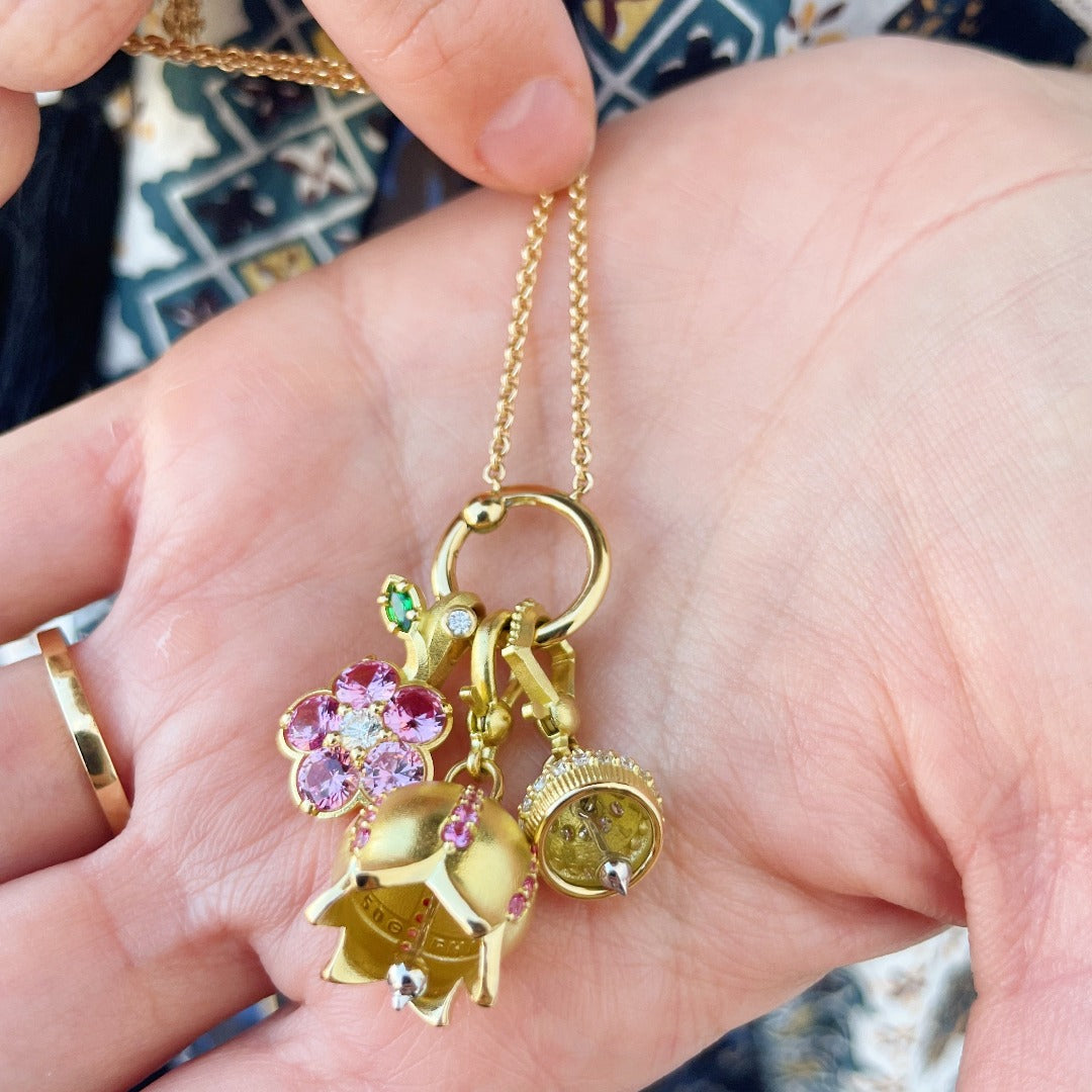 Paul Morelli Pink Sapphire Tinker Meditation Bell - Handcrafted Healing Chime for Yoga, Mindfulness & Spiritual Practices