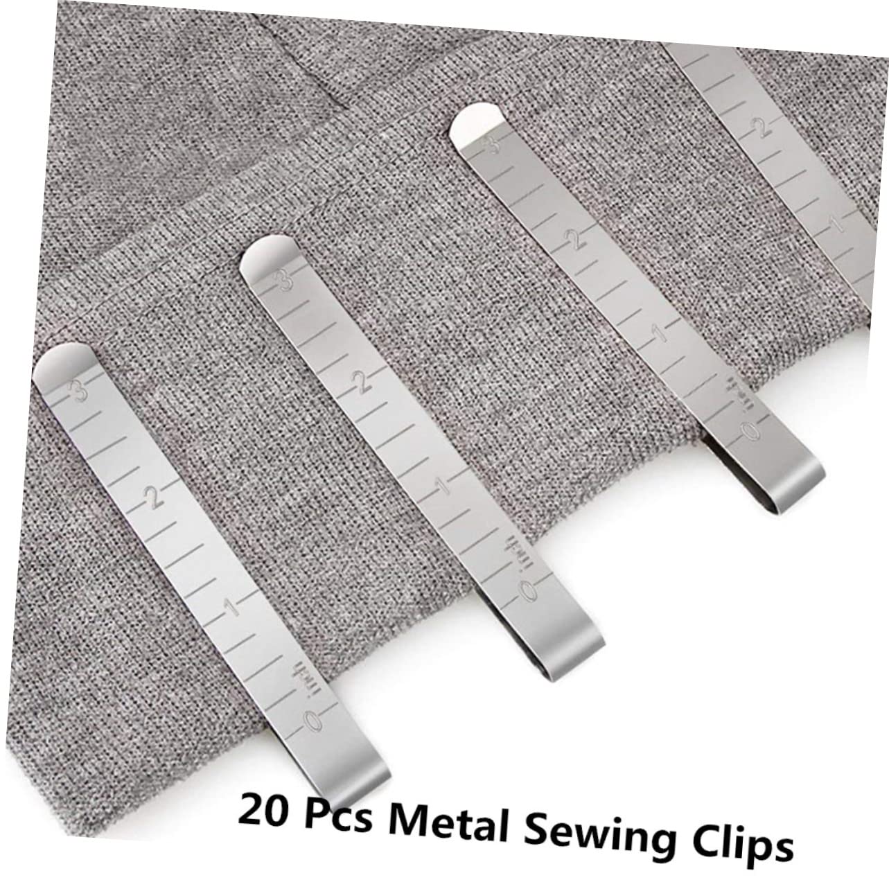40 Pcs Metal Sewing Clips - 3 Inch Hemming Pins, Quilting Pins & Marking Accessories for DIY Sewing, Dressmaking & Fabric Crafts | Perfect for Quilting, Hemming & Measuring Fabrics