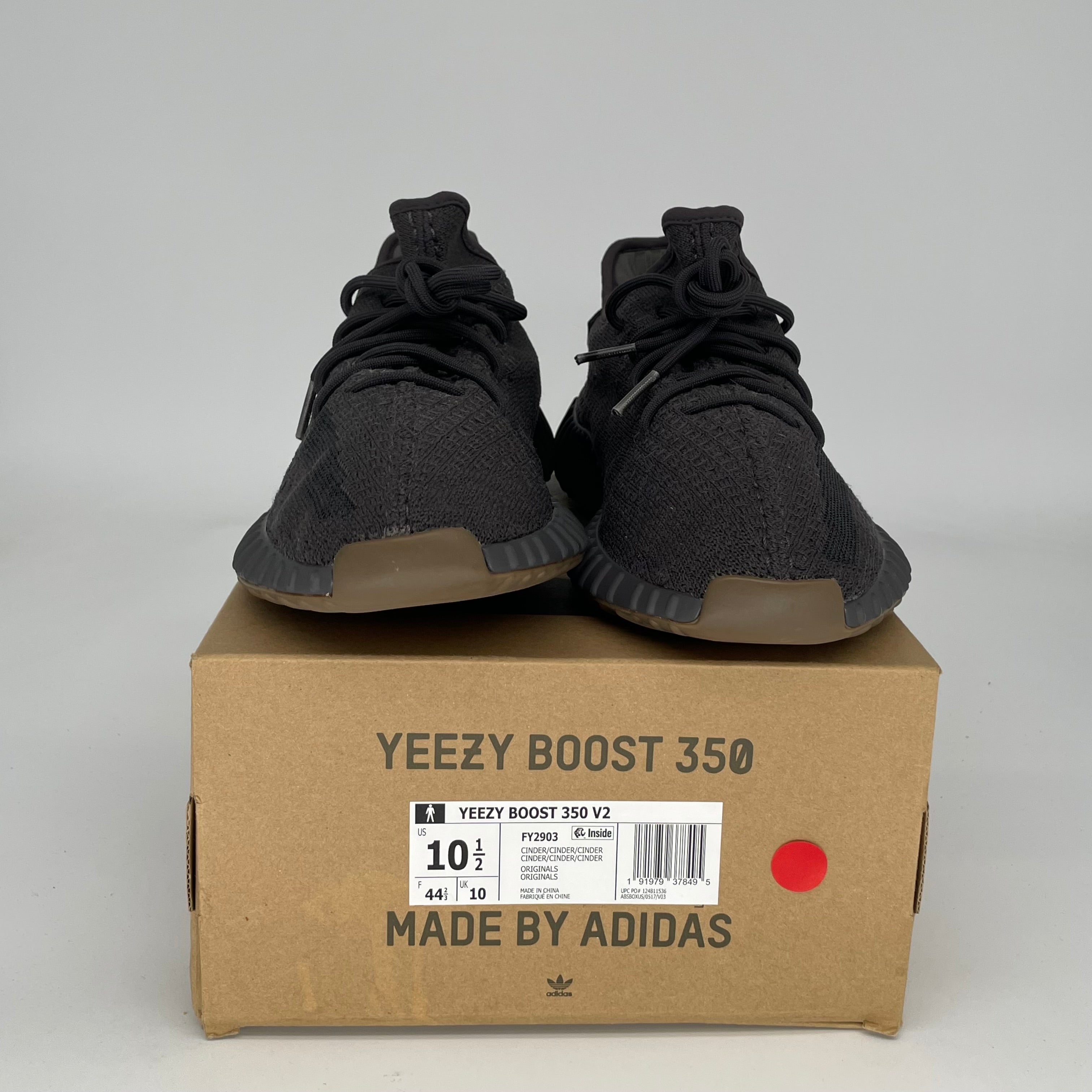 Adidas Yeezy 350 V2 Cinder Sneakers - Men's Size 10.5 (FY2903) | Boost Comfort for Running, Gym & Casual Wear