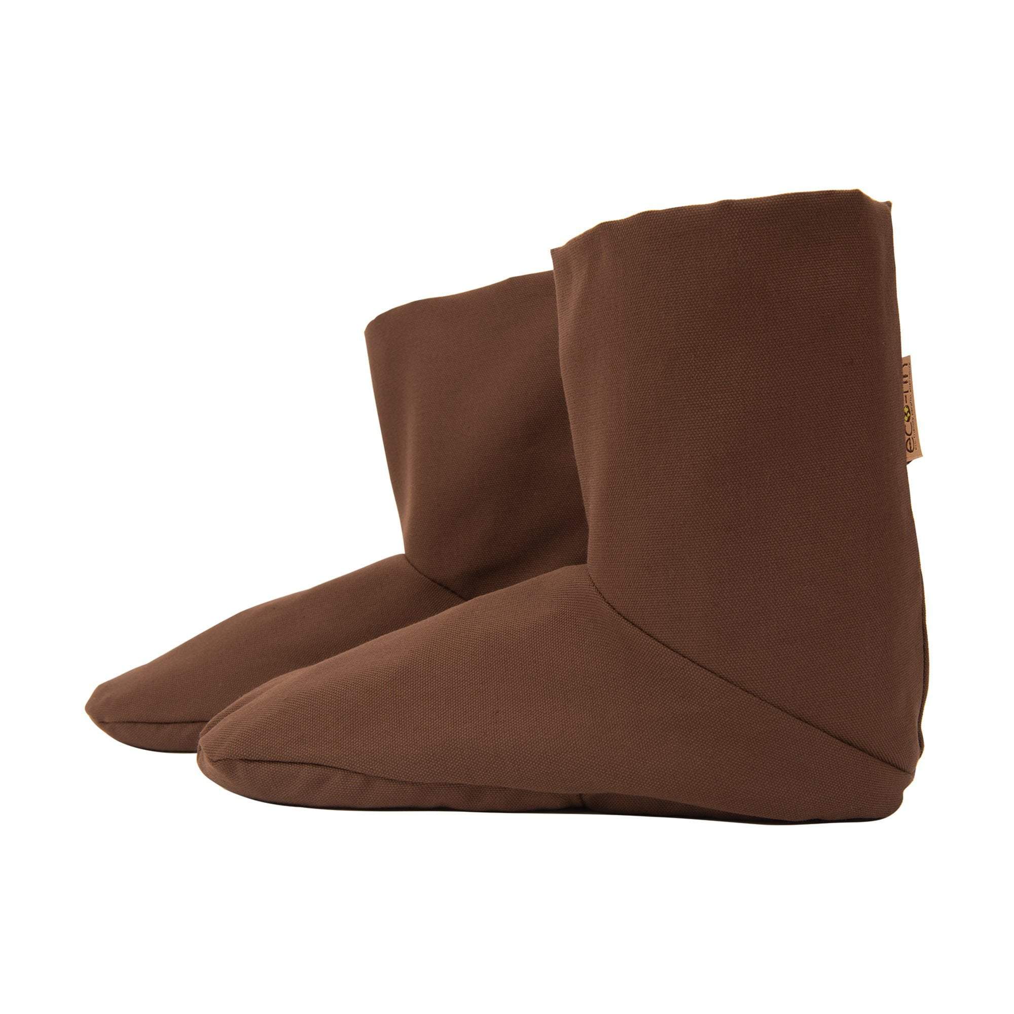 Eco-Friendly Herbal Booties for Women - Chocolate Brown - 1 Pair - Natural Foot Relaxation & Comfort for Home, Spa, and Yoga Use