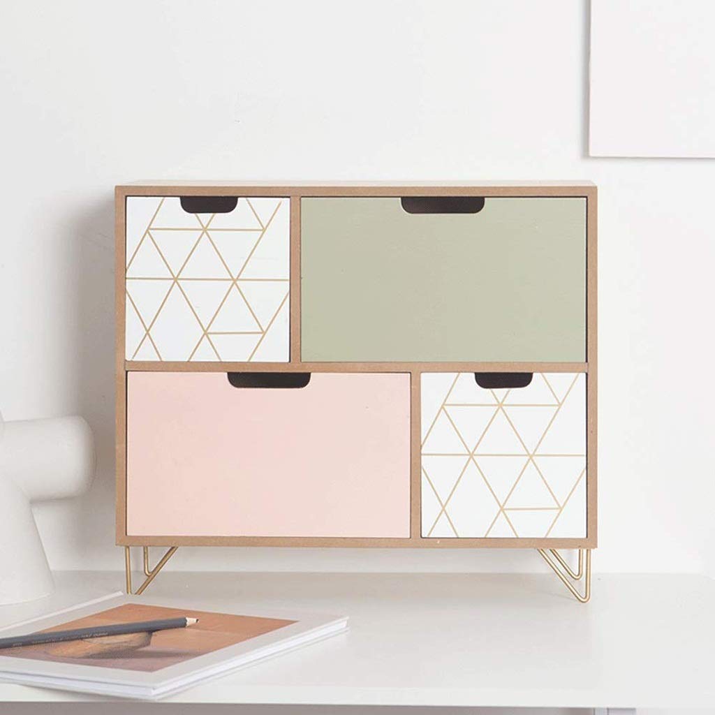Wooden Storage Box & Desk Organizer Set - Office Supplies & Stationery Drawer Organizer with Remote Control Holder - Perfect for Home Office, Study Desk, and Workspace Organization