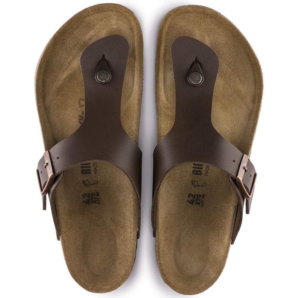 Birkenstock Women's Arizona Soft Footbed Sandals - Dark Brown Leather - Size 11-11.5 | Comfortable Arch Support for Walking, Travel & Everyday Wear