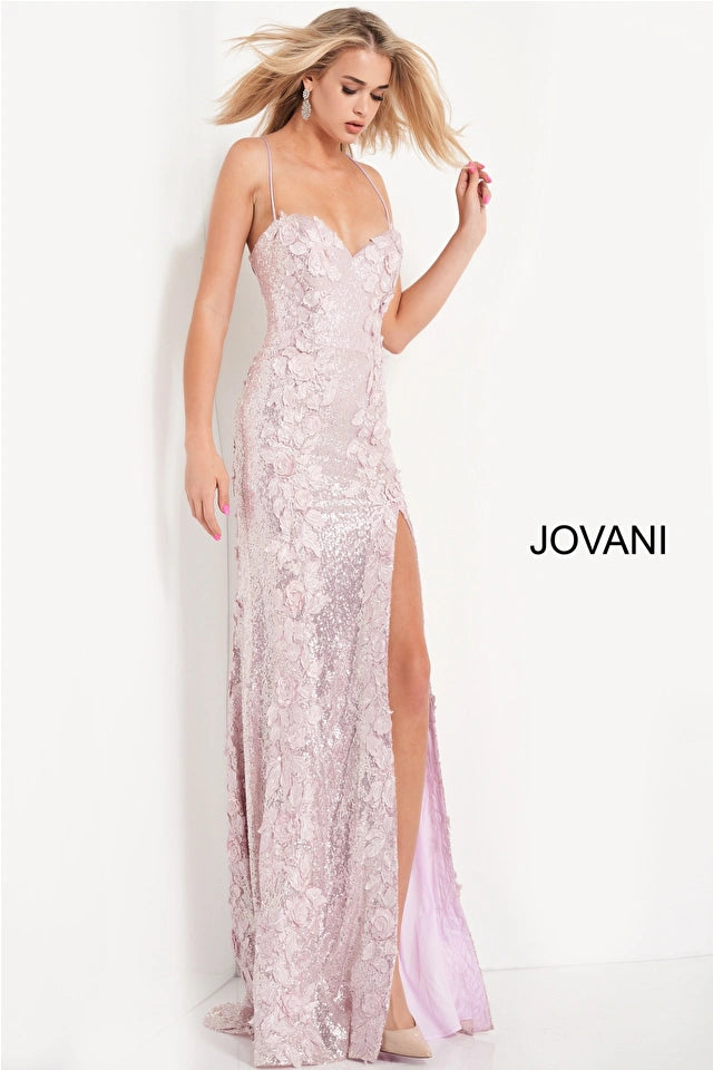 Jovani 06109 Sweetheart Neck Floral Sequin Gown - Elegant Prom Dress for Women | Perfect for Weddings, Galas & Special Occasions