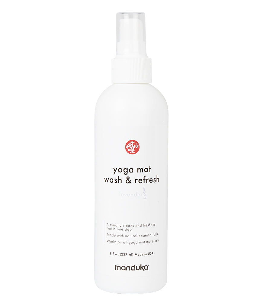 Manduka Yoga Mat Cleaner 8oz (237ml) - Natural & Eco-Friendly Yoga Mat Spray for Deep Cleaning & Refreshing - Perfect for Home, Studio & Travel Use