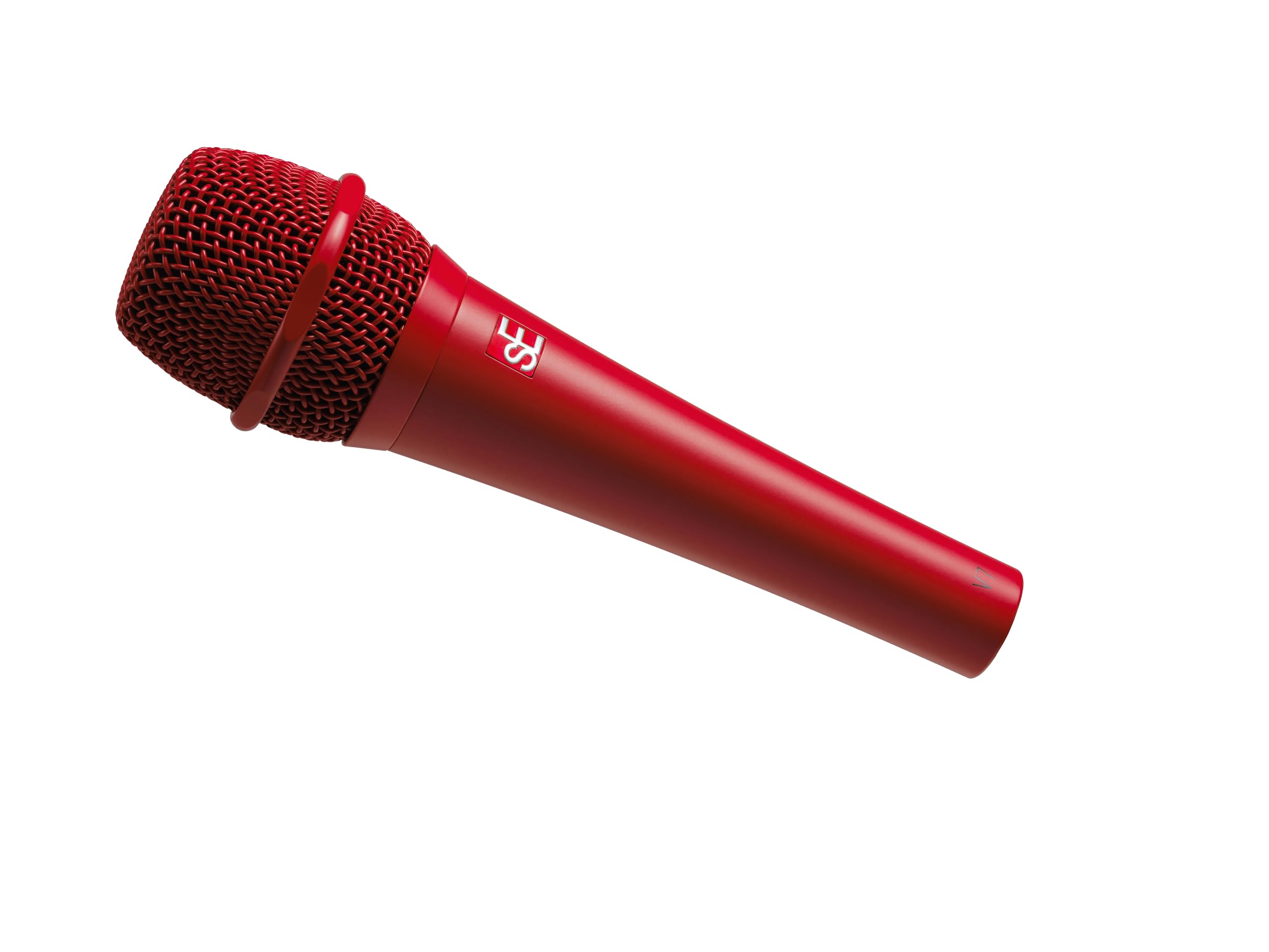SE Electronics V7-RED Professional Studio-Grade Supercardioid Handheld Microphone - Ideal for Podcasting, Live Streaming & Vocal Recording (Red)
