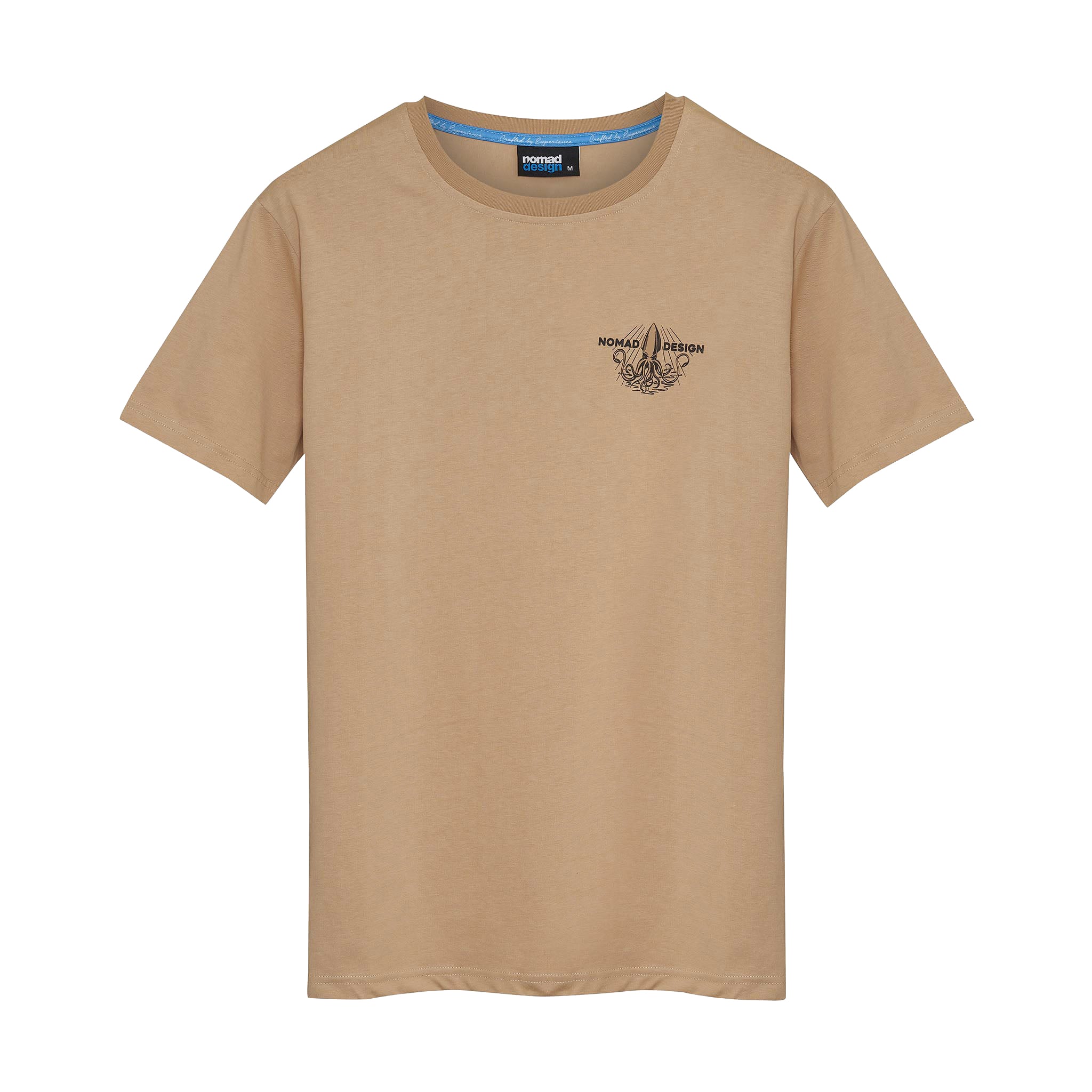 Premium Squidtrex™ Tan T-Shirt - Soft Cotton Men's Tee for Casual Wear & Outdoor Activities