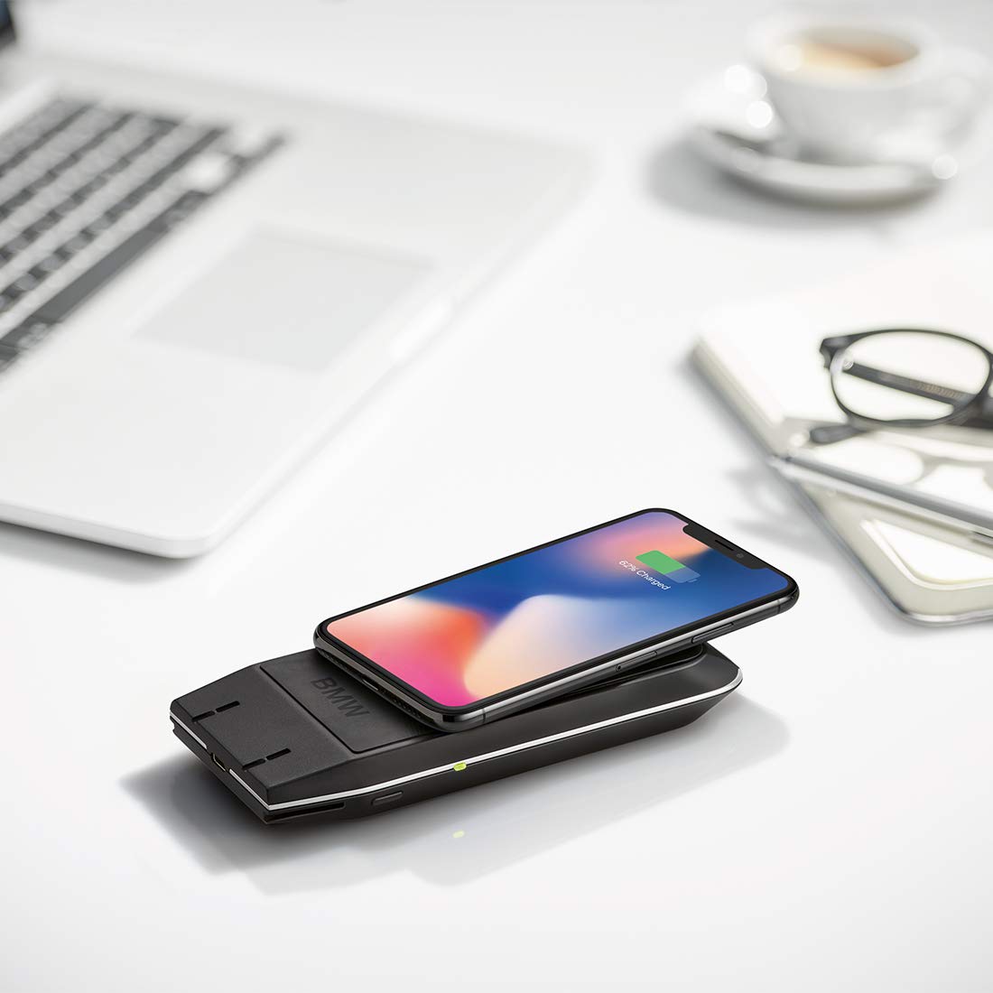 BMW Wireless Charging Station for iPhone & Android - Fast Qi-Certified Car Phone Charger Pad - Perfect for BMW 3 Series 5 Series X3 X5 Models - Keep Your Phone Charged on Road Trips & Commutes