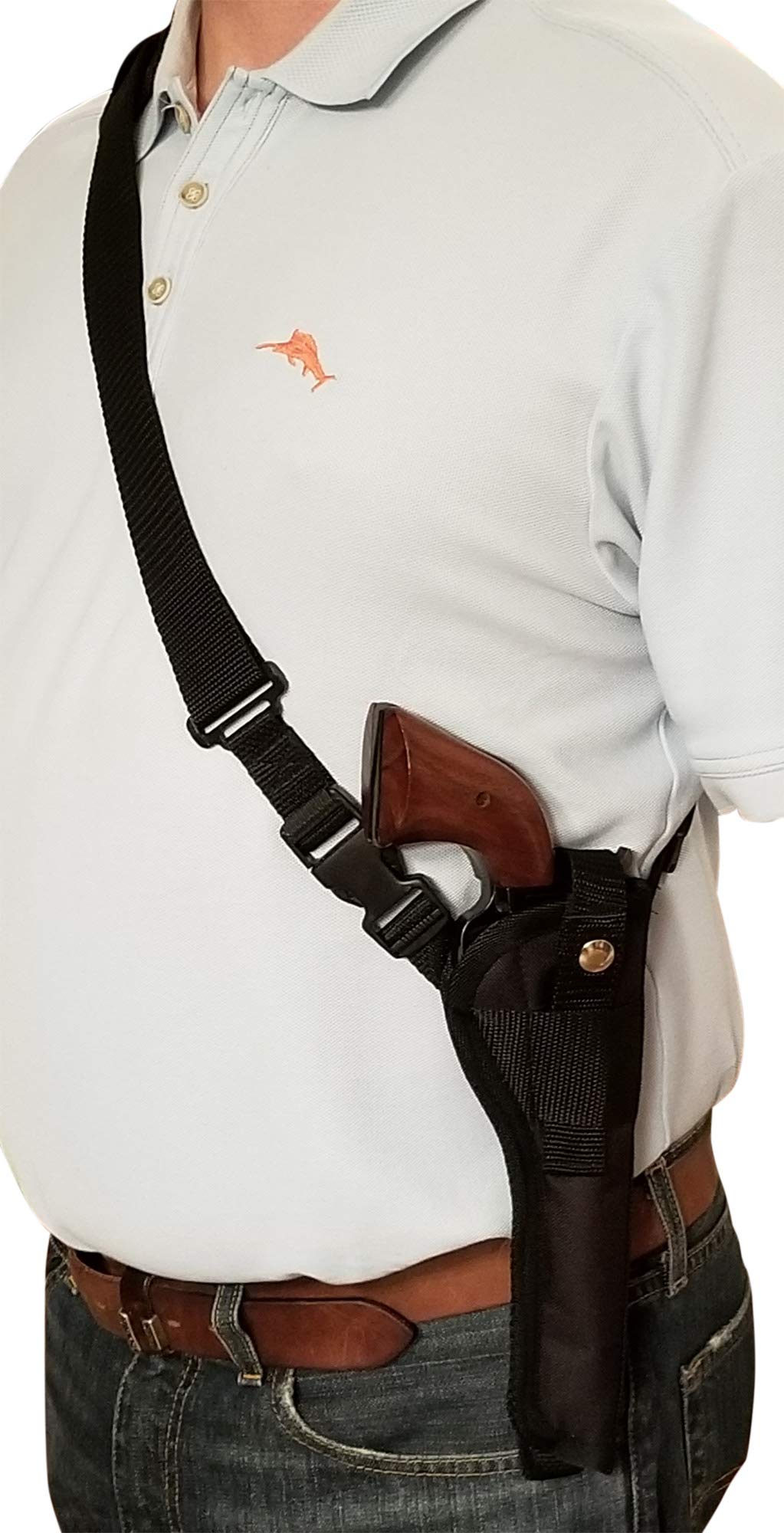 Best Chest & Shoulder Gun Holster for Ruger New Model Blackhawk - Fits 3.75