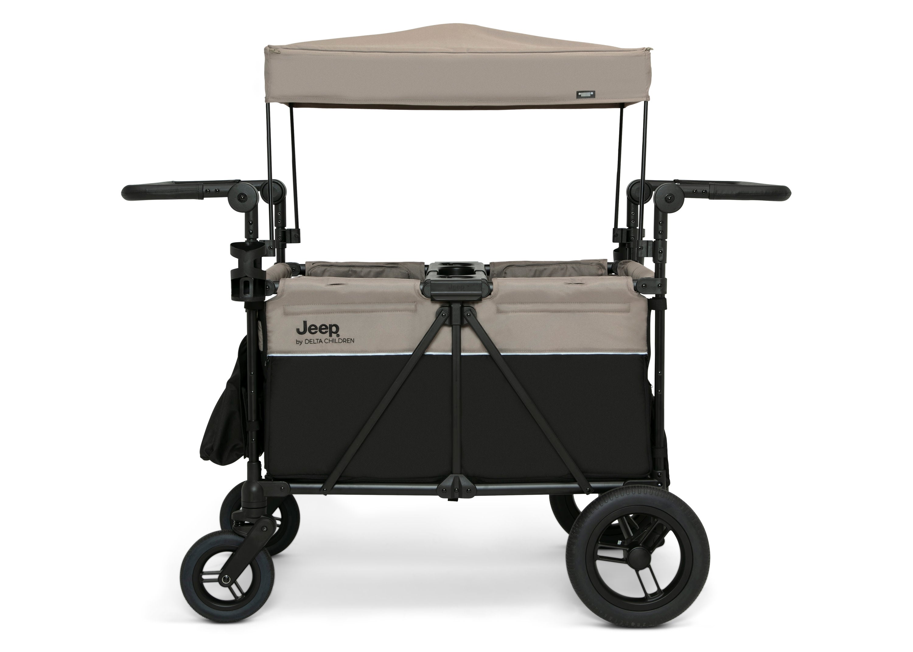Gladiator 4 Seater Stroller Wagon for Kids - Heavy Duty All-Terrain Push Wagon with Canopy & Storage | Perfect for Beach, Park, Zoo & Family Outings