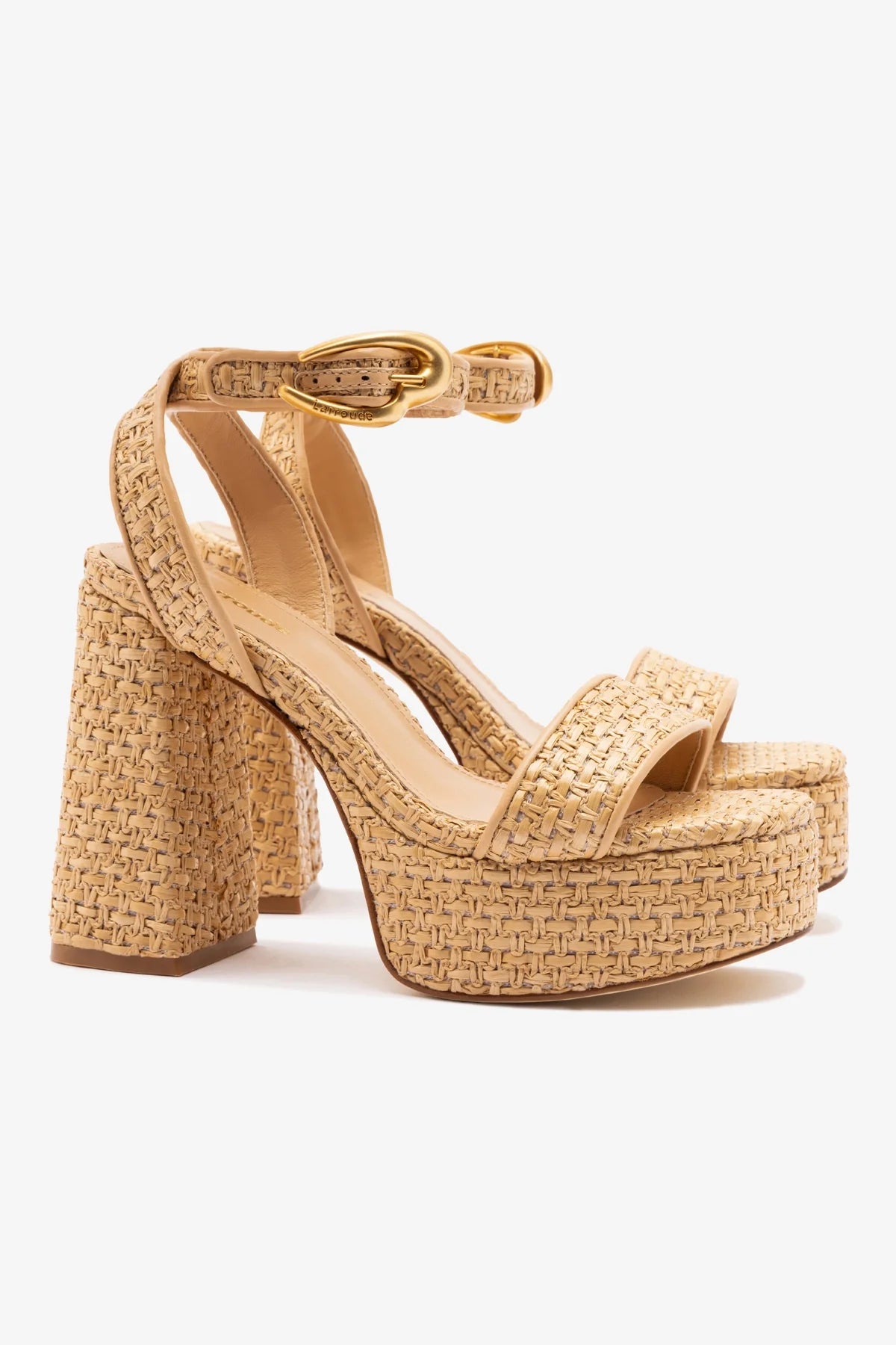 Dolly Verona Sandal - Women's Beige Leather & Natural Raffia Summer Sandals | Comfortable Casual Shoes for Beach, Vacation & Everyday Wear