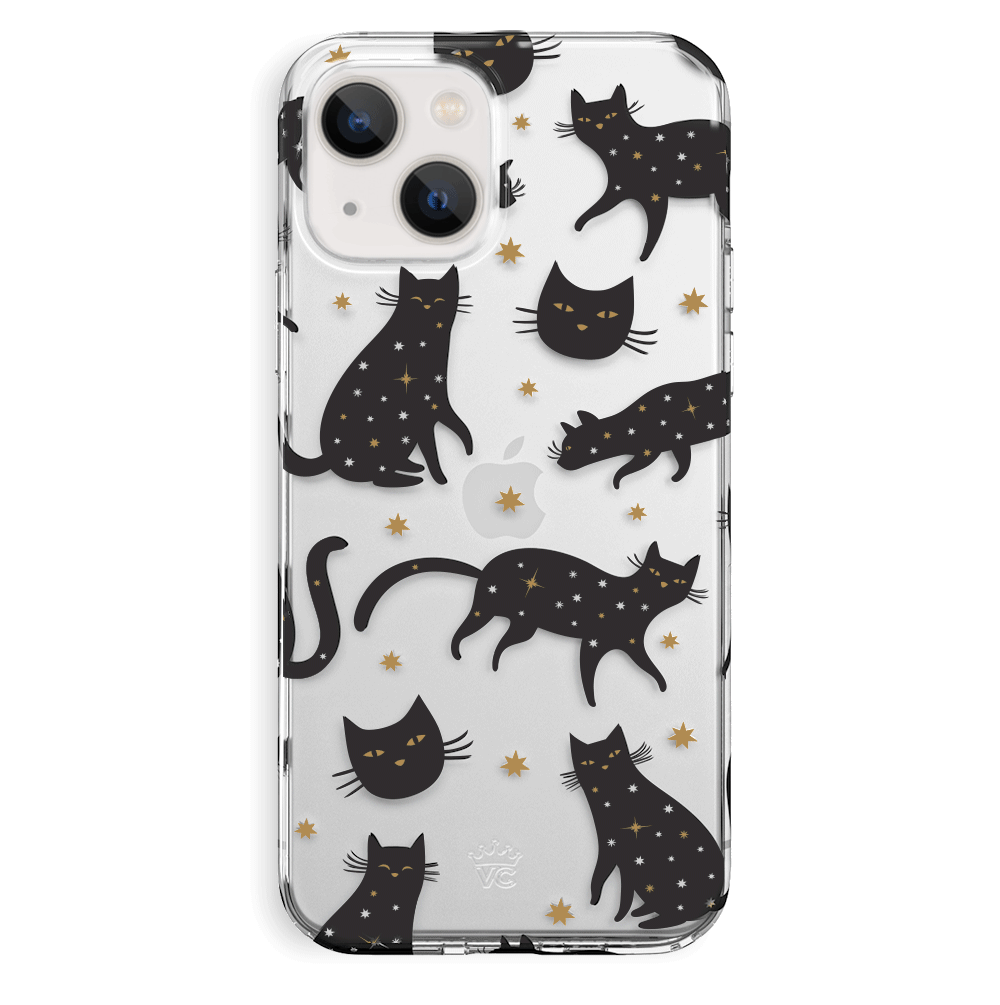 Black Cat Clear iPhone Case - Slim Protective Cover for iPhone [Model] - Cute & Durable Phone Case for Everyday Use