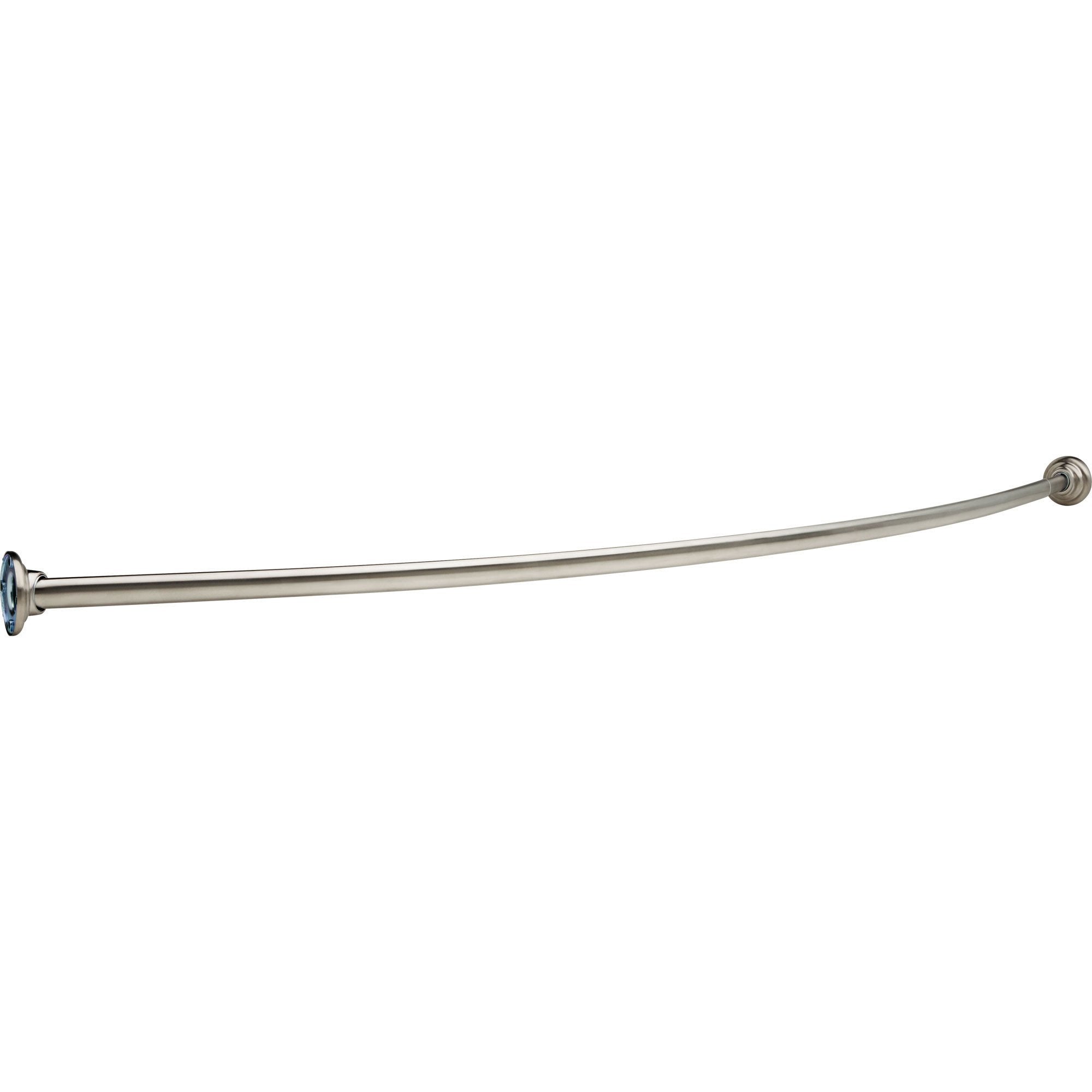 Delta 5-Foot Curved Stainless Steel Shower Rod - Brushed Nickel Finish (Model 567290) | Perfect for Bathroom Renovation & Space-Saving Design