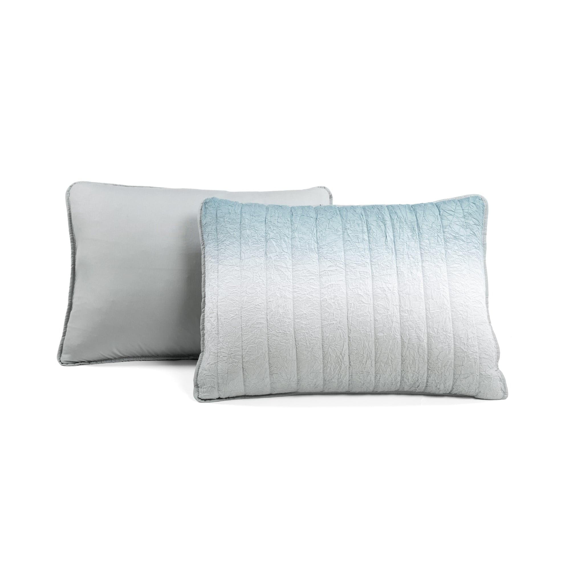Crinkle Ombre Oversized Quilt 3-Piece Set - Soft Textured Bedding for Master Bedroom, Guest Room & Cozy Home Decor