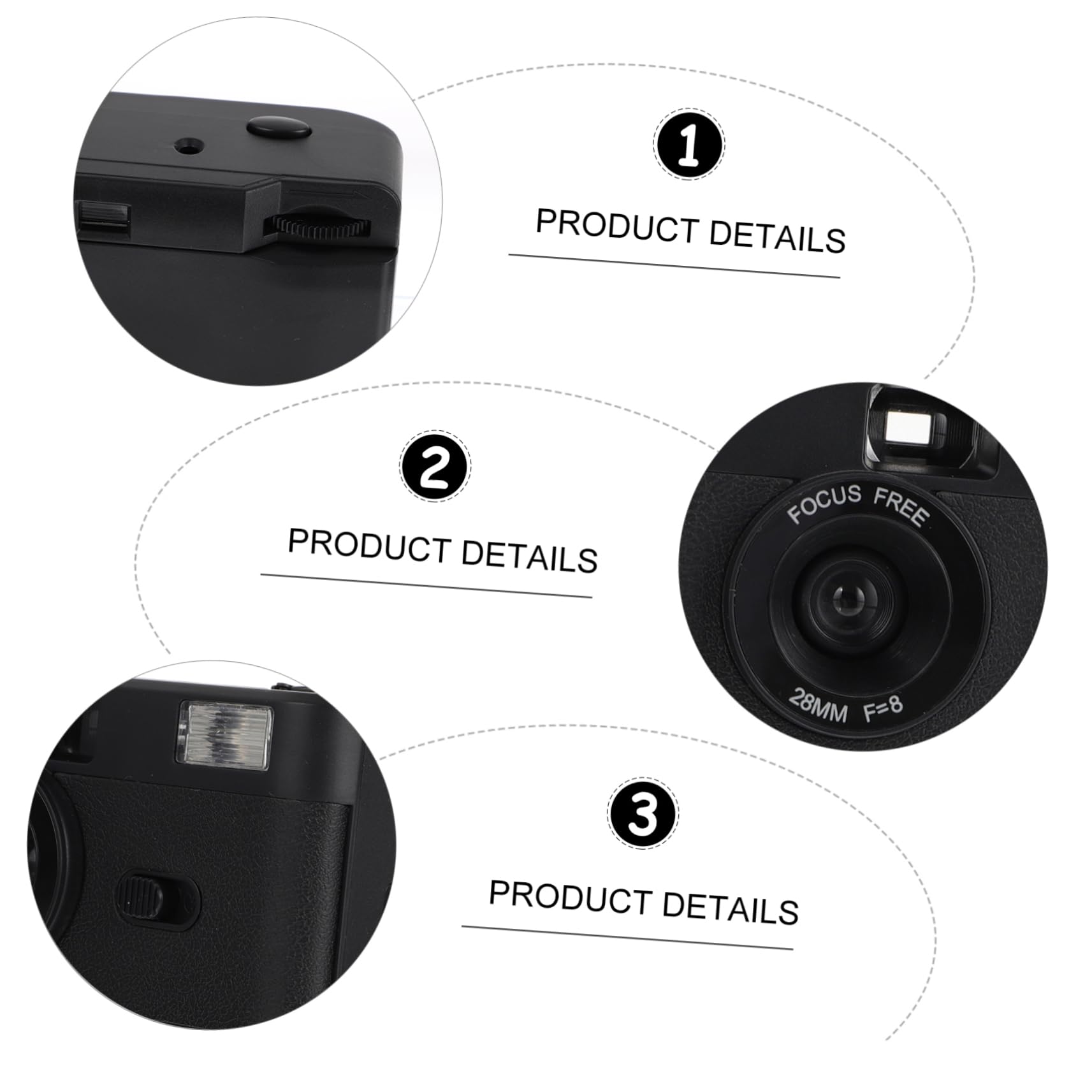DOITOOL Reusable Vintage Retro Film Camera with Built-in Flash - Perfect for Travel, Parties & Everyday Photography