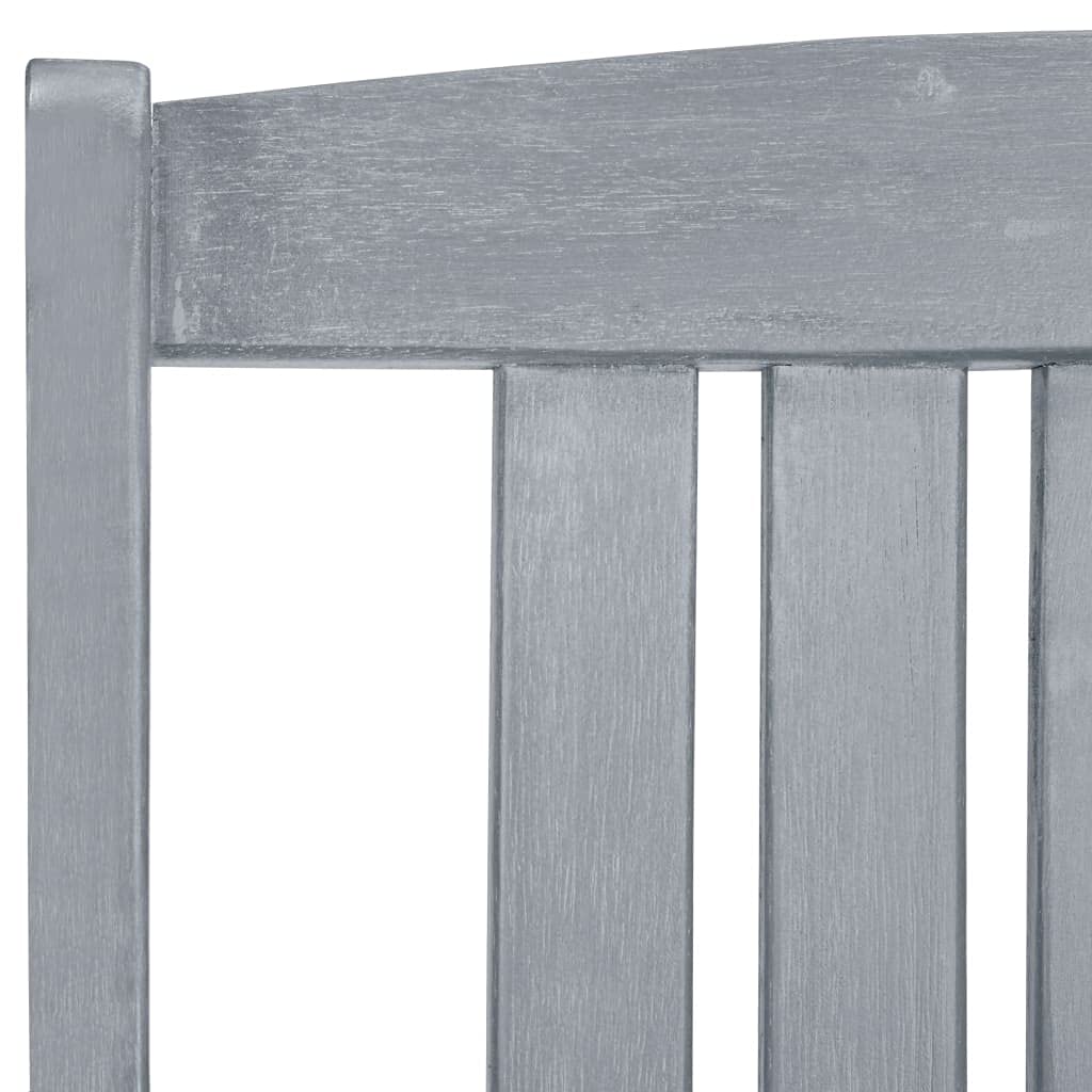 FAMIROSA 2-Piece Gray Acacia Wood Patio Chairs with Cushions - Outdoor Garden Furniture Set for Backyard, Poolside & Deck (36 lbs)