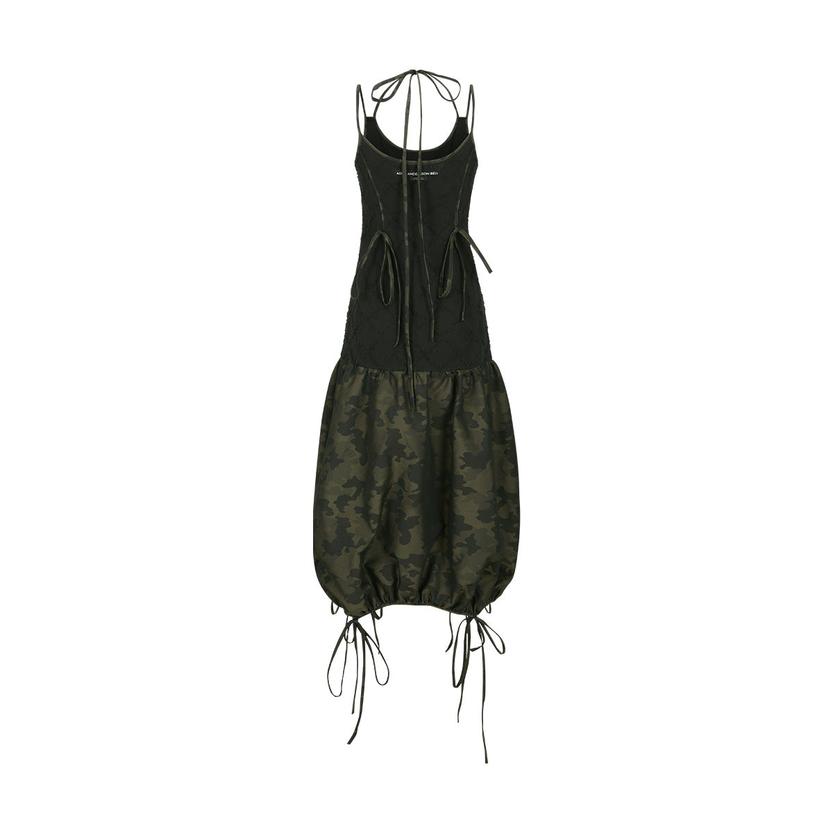 Camouflage Parachute Balloon Dress for Women - Black Aesthetic Party Outfit for Halloween, Cosplay & Festival Fashion