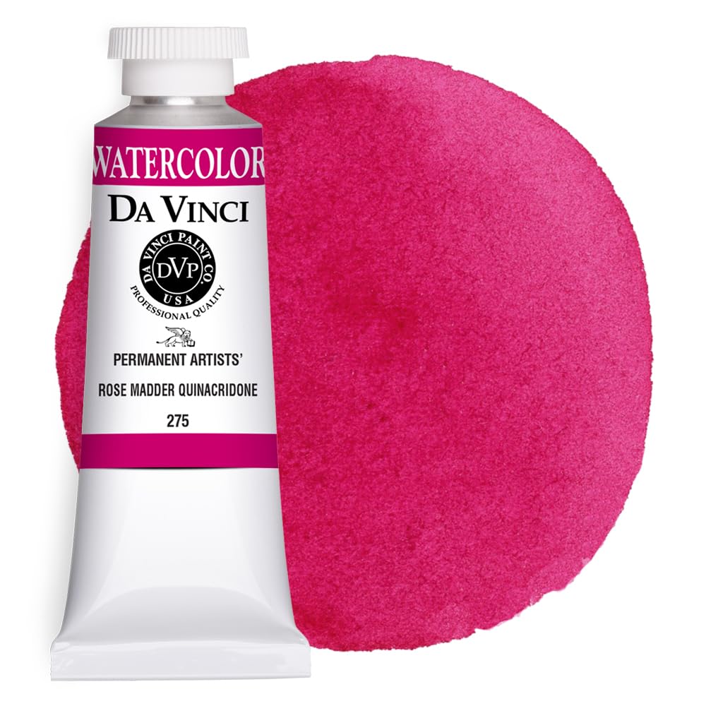 Professional Artist Watercolor Paint - Rose Madder Quinacridone (37mL Tube) | High-Quality Pigments for Watercolor Painting, Illustration & Calligraphy | Perfect for Artists, Students & Hobbyists