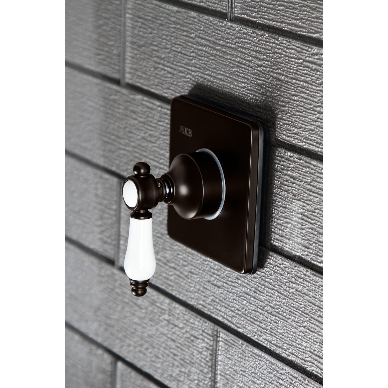 Bel Air Single Handle 3-Way Diverter Valve with Square Trim Kit - Perfect for Shower, Bathtub, and Sink Faucet Installations