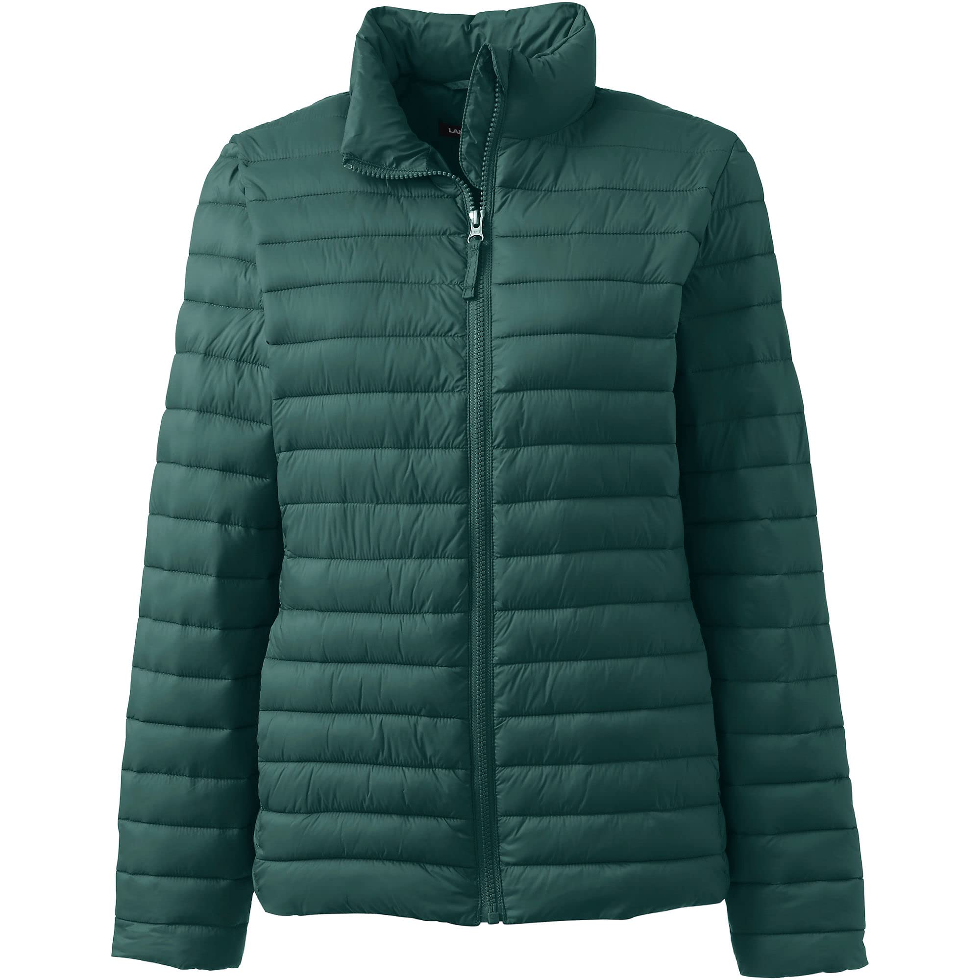 Lands' End Women's ThermoPlume Jacket - Insulated School Uniform Coat for Cold Weather | Perfect for Winter Classrooms & Outdoor Activities