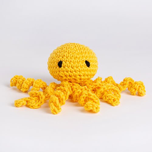 DIY Pocket Jellyfish Crochet Kit for Beginners - Complete Starter Set with Yarn, Hook & Instructions - Perfect for Stress Relief, Home Decor & Gift Giving