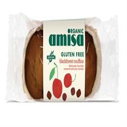 Amisa Organic Gluten-Free Black Forest Muffins 140g - Delicious Healthy Snack for Breakfast, Office & On-The-Go