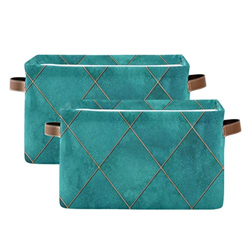 Teal Watercolor Geometric Plaid