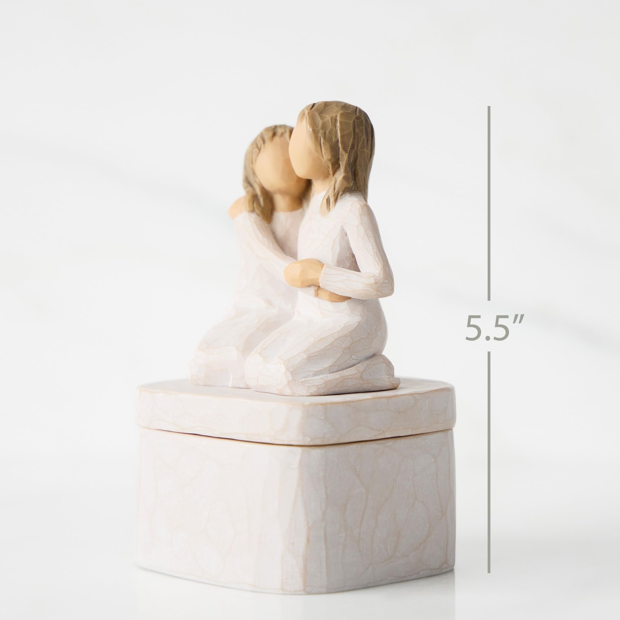 Willow Tree Sister Mine Keepsake Box - Handcrafted Sculpted & Hand-Painted Memory Box for Sisters | Perfect Gift for Birthdays, Anniversaries & Special Occasions