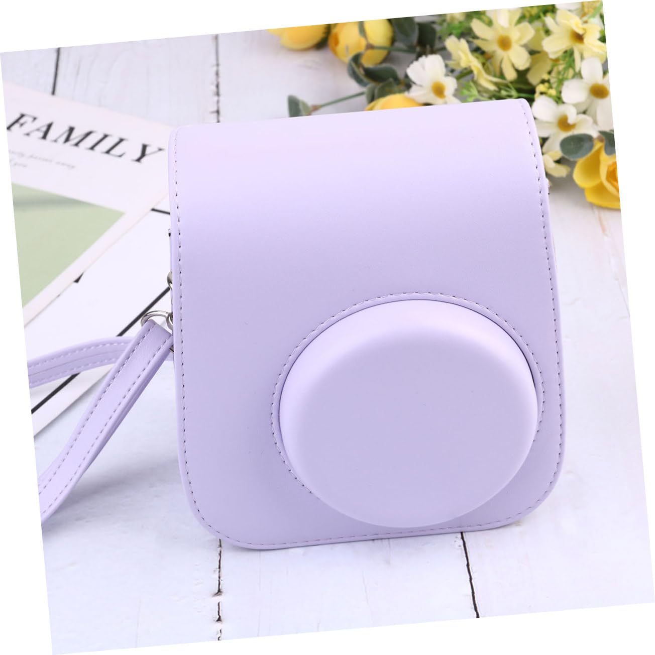 Gatuida Crossbody Camera Bag Set of 2 - Cute Mini 9 Instant Camera Case with PU Protective Cover, Shoulder Bag for Travel & Daily Use