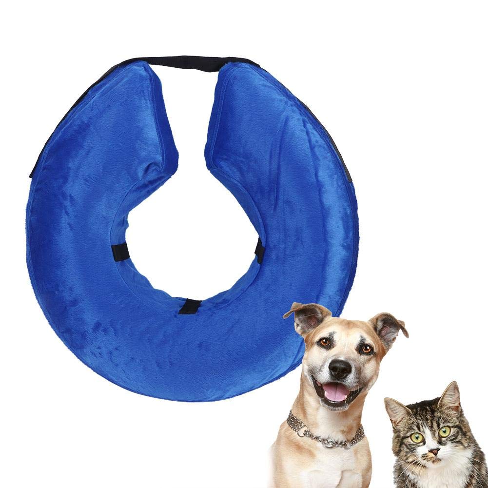 **Zerodis Inflatable Pet Cone Collar - Soft Elizabethan Collar for Dogs & Cats, Neck Protector for Small Pets (XL) - Perfect for Post-Surgery Recovery & Wound Protection**