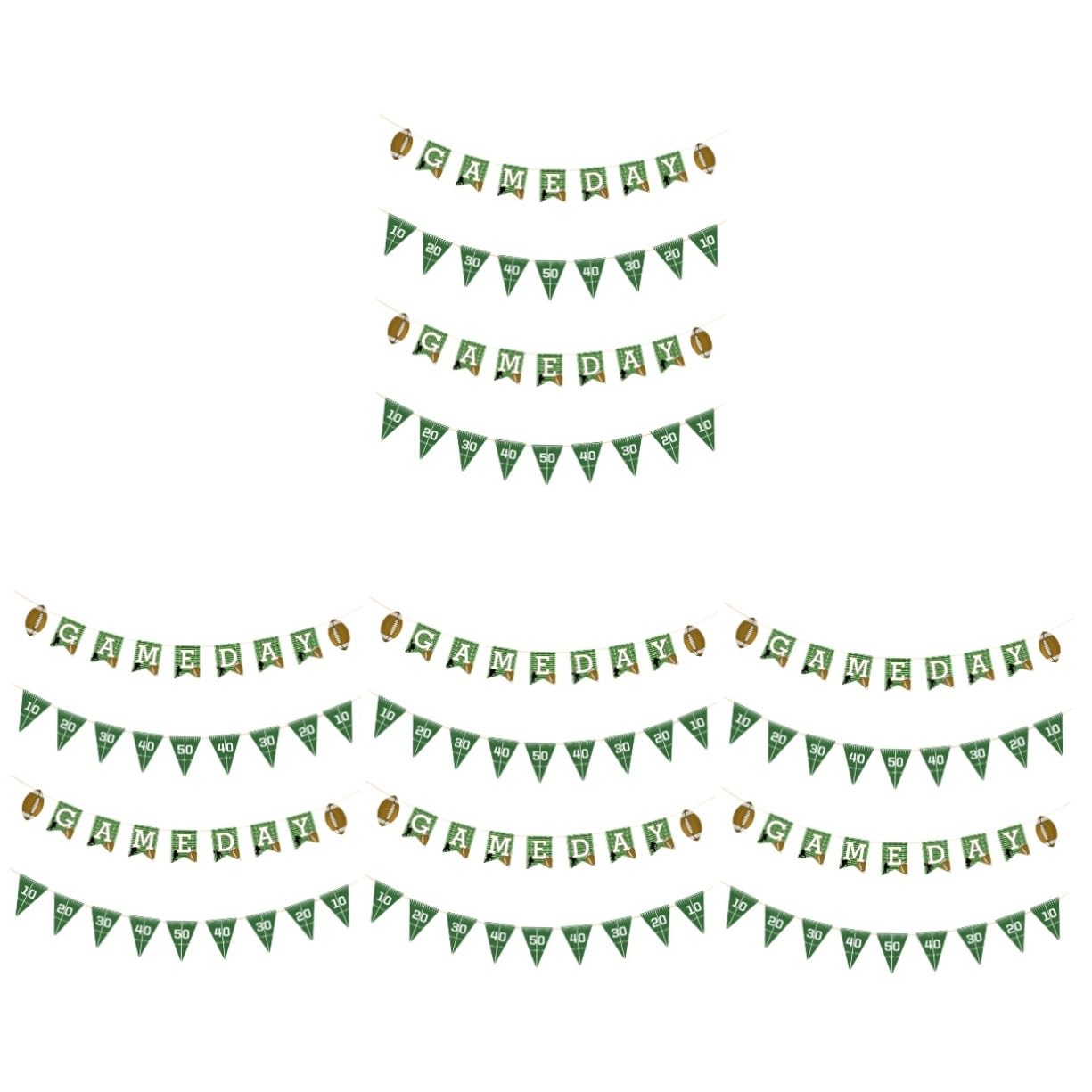 SUPVOX 16-Piece Rugby Party Decorations Set - Football Theme Birthday Supplies with Banner for Sports Themed Parties, Wall Decor | Perfect for Game Day Celebrations, Tailgating Events & Sports Fan Birthday Decor