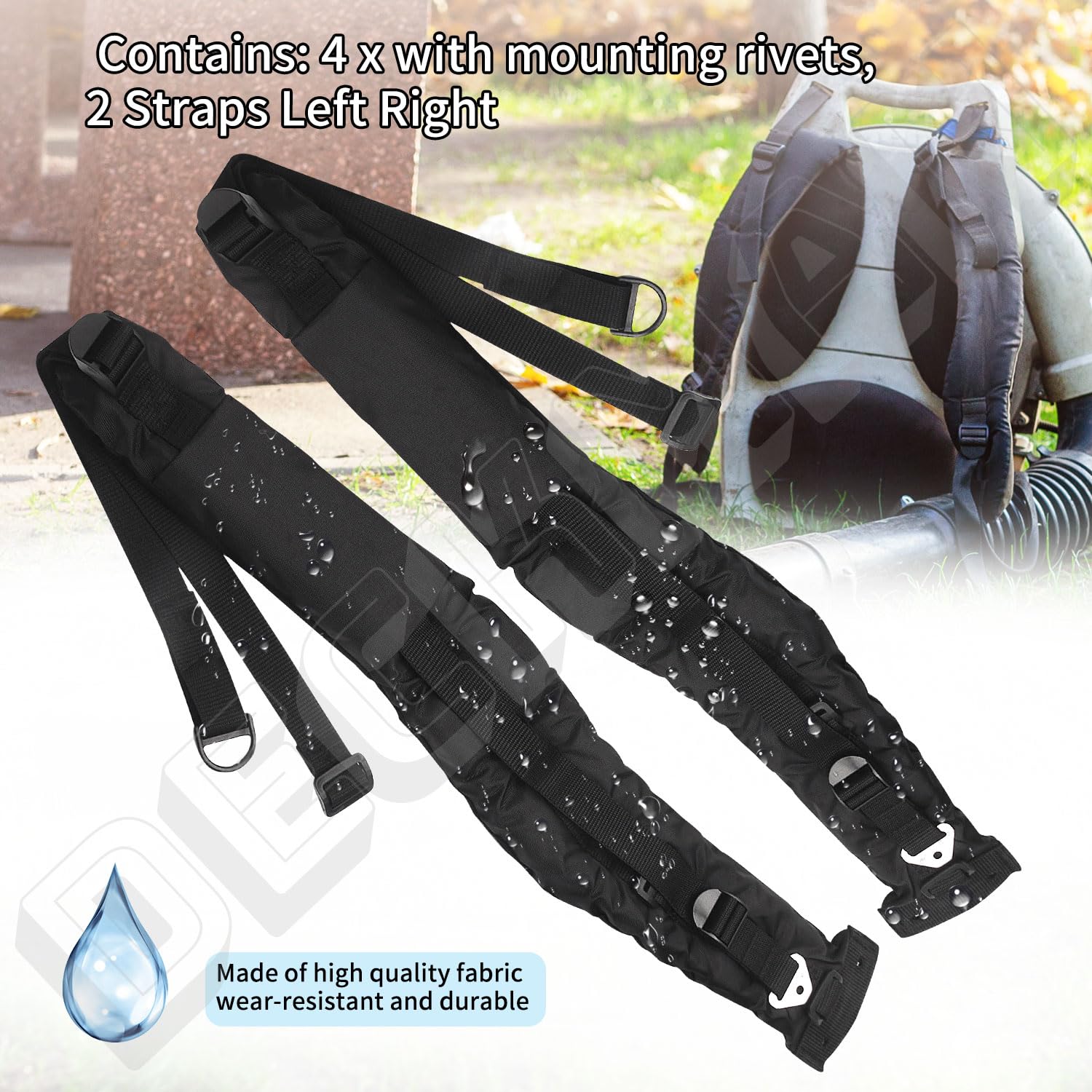 Echo PB-760LNH PB-770H PB-770T Backpack Blower Replacement Harness Strap Kit - Compatible with P021046660 P021046661 Models - Includes Left & Right Shoulder Straps for Comfortable Landscaping & Yard Work
