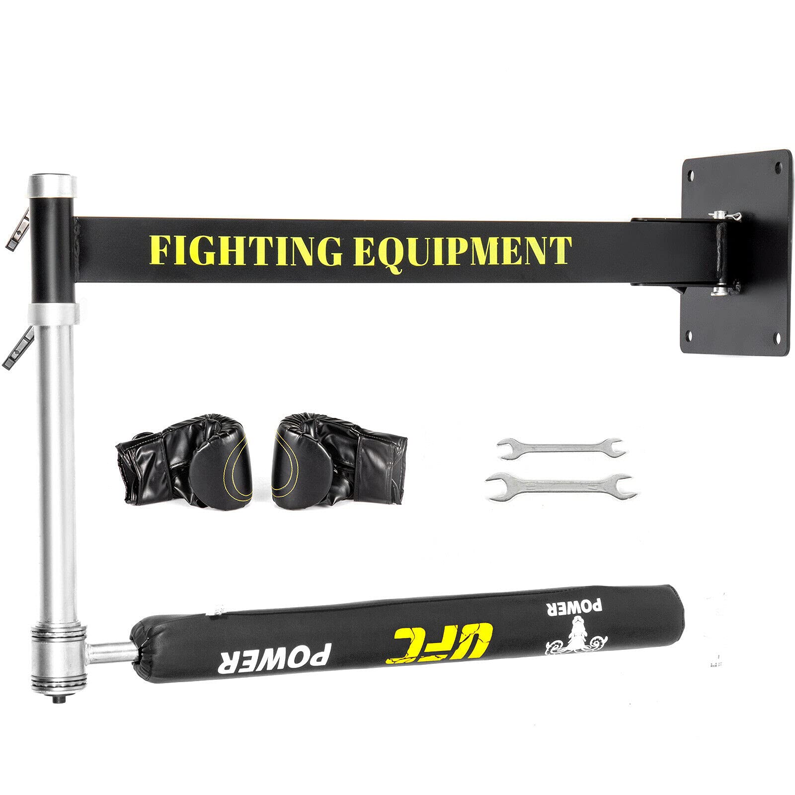 Adjustable Height Boxing Spinning Bar Wall Mount - Reflex Speed Training Equipment for Home Gym & Boxing Practice - Perfect for Speed Drills, Agility Training & Fitness Workouts
