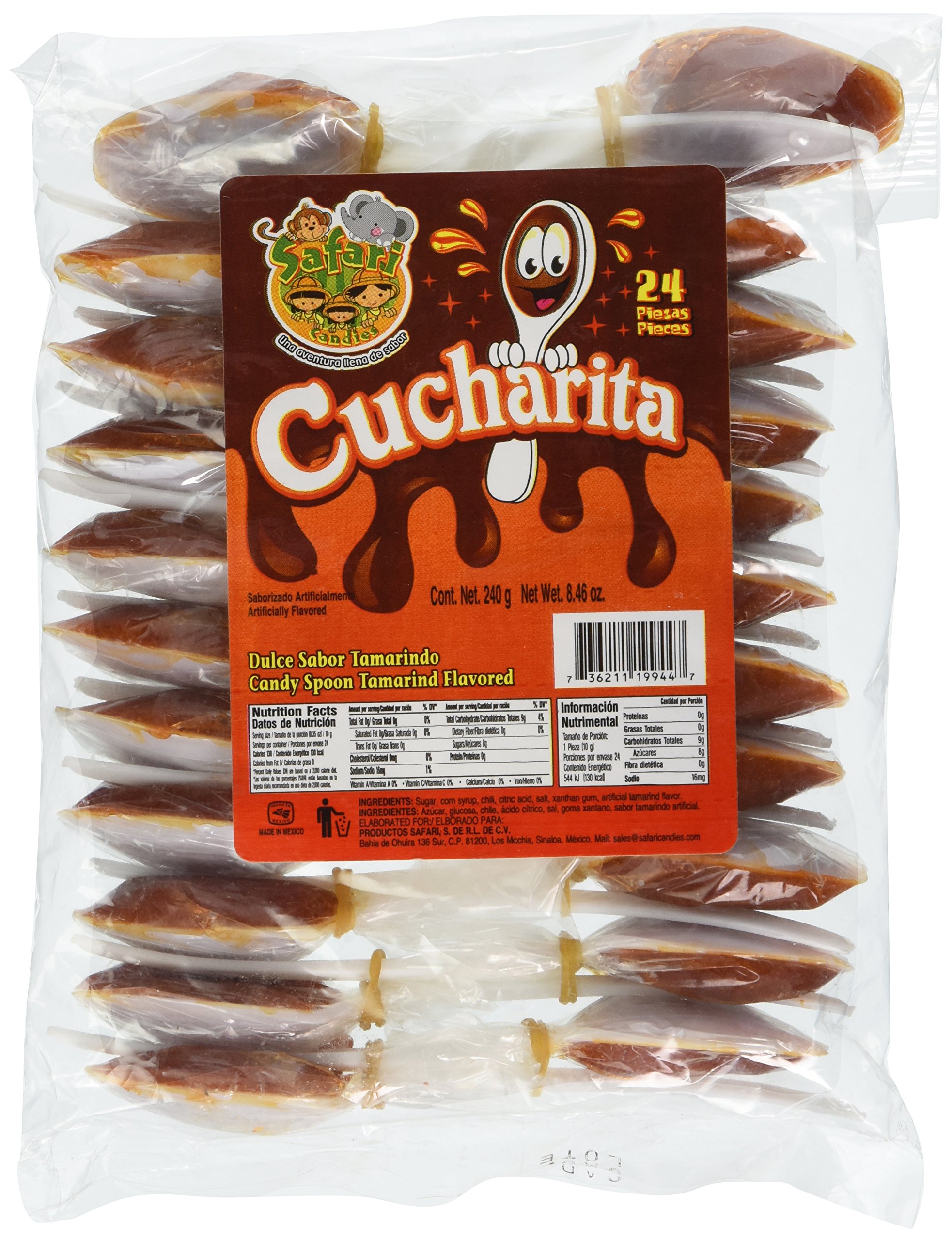 Tamarind Flavor Spoon Candy (Cucharita Con Tamarindo) - Sweet & Tangy Mexican Treat for Parties, Gifts & Snacking