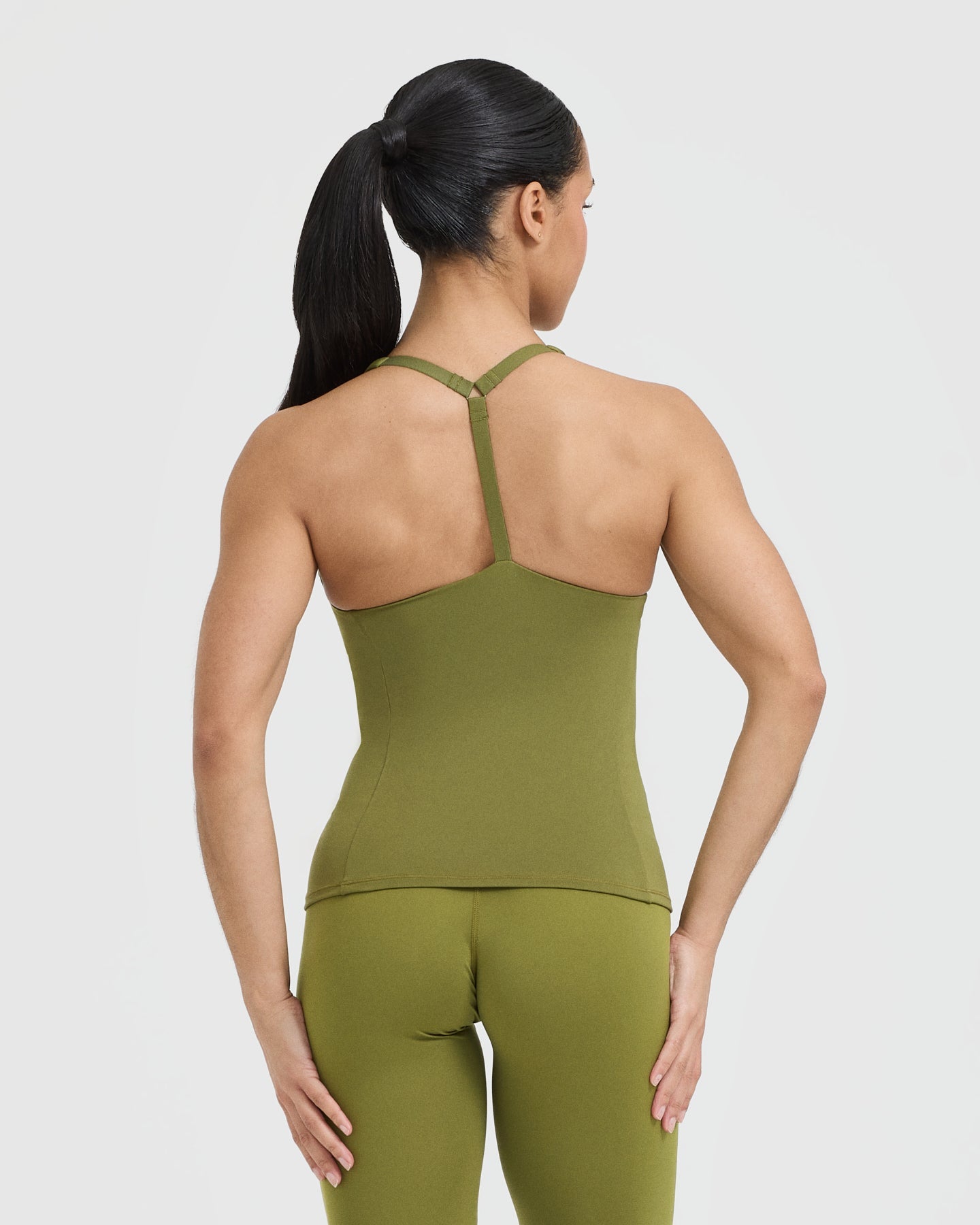 Timeless Square Neck Vest for Women - Olive Green Sleeveless Tank Top | Casual Wear, Layering, Summer Outfits