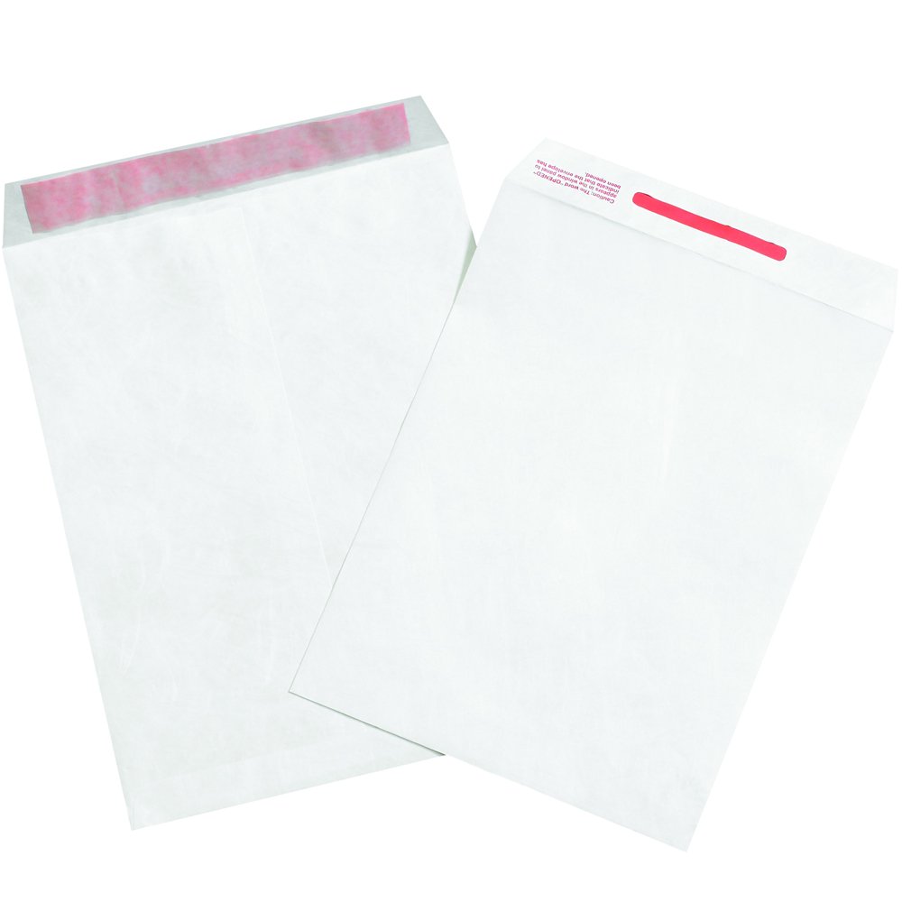 Tyvek TYF1013TE Tamper Evident Security Envelopes 10x13 Inches - White (Pack of 100) for Legal Documents, Sensitive Mail & Secure Shipping