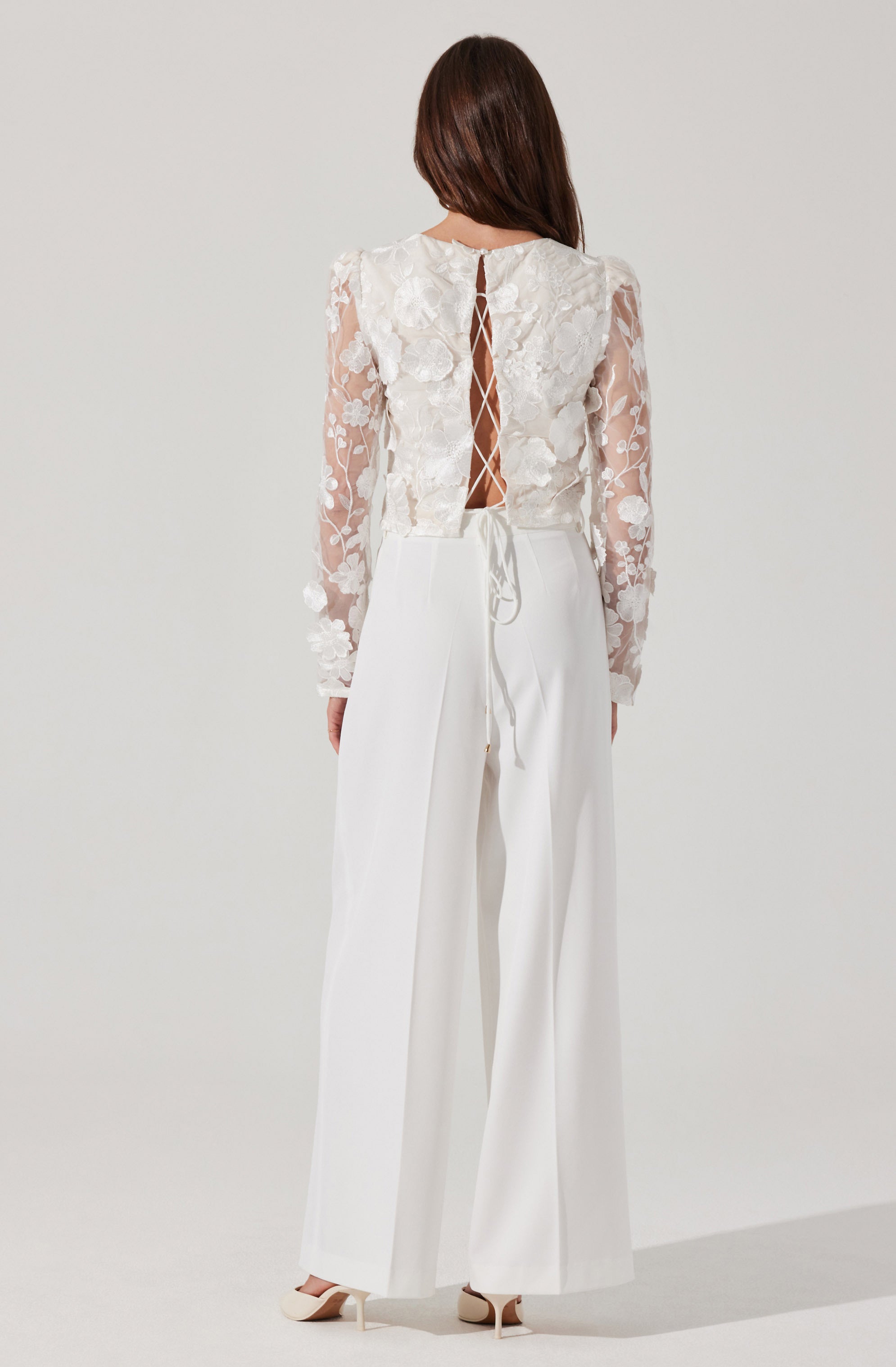 Bryne Floral Appliqué Top for Women - Elegant Embroidered Blouse for Casual & Party Wear | Perfect for Date Nights, Office & Special Occasions