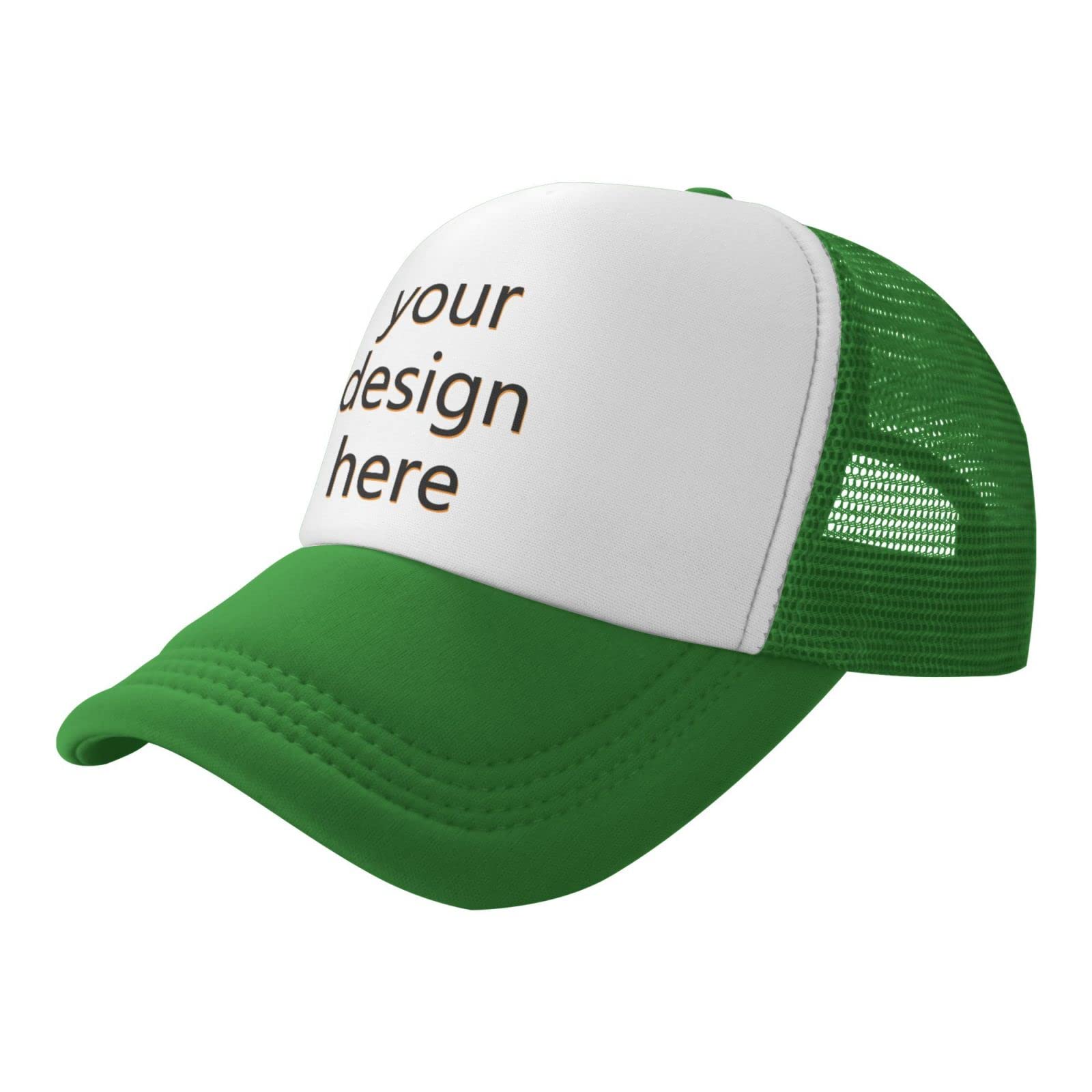 Custom Baseball Hats with Photo & Text - Personalized Trucker Caps for Men - Perfect for Sports, Outdoor Activities & Gifts